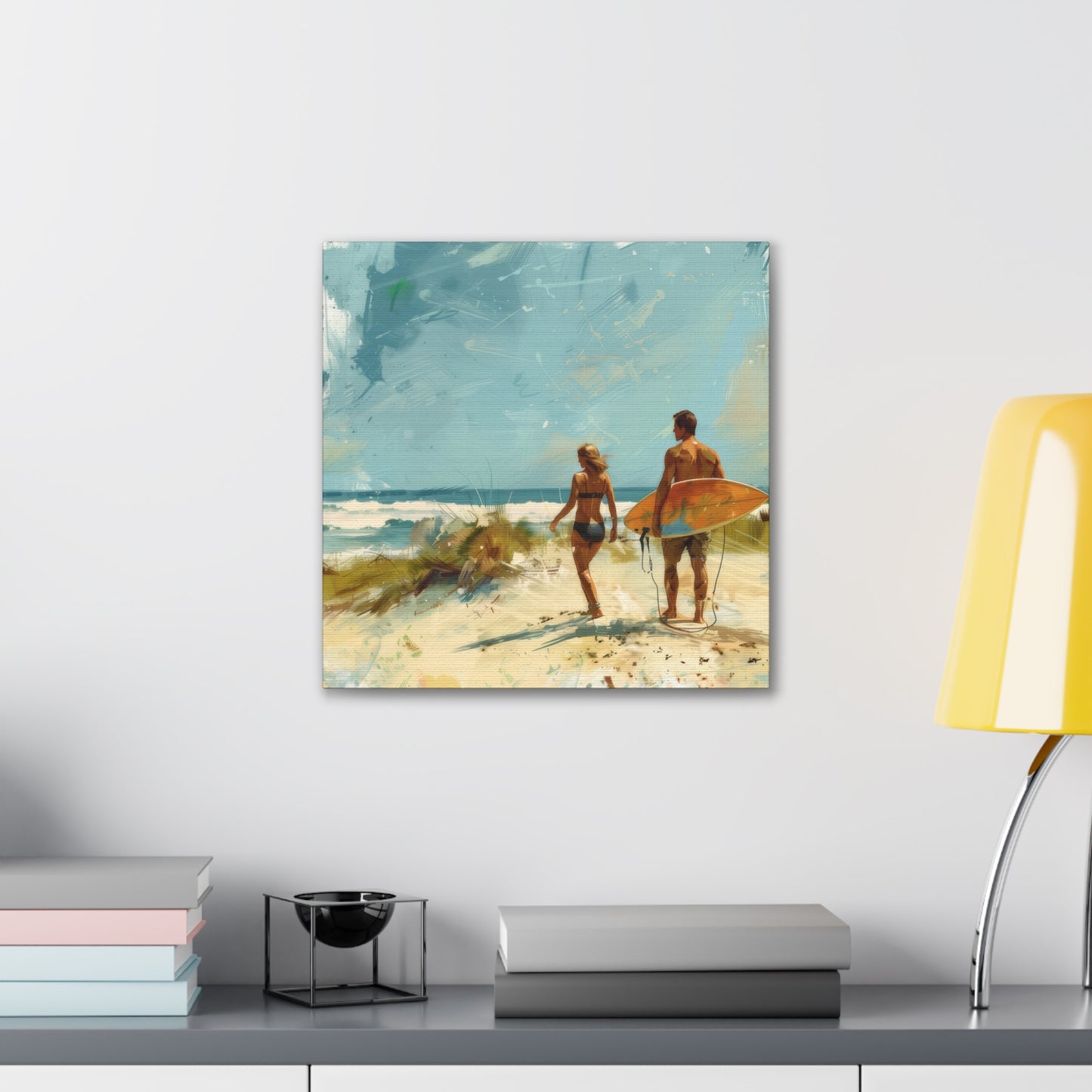 Beach and Surf - Canvas Stretched, 0.75"
