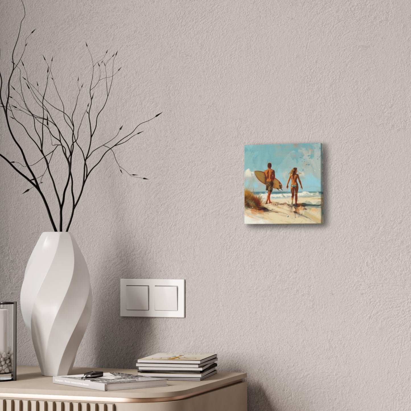 Beach and Surf - Canvas Stretched, 0.75"