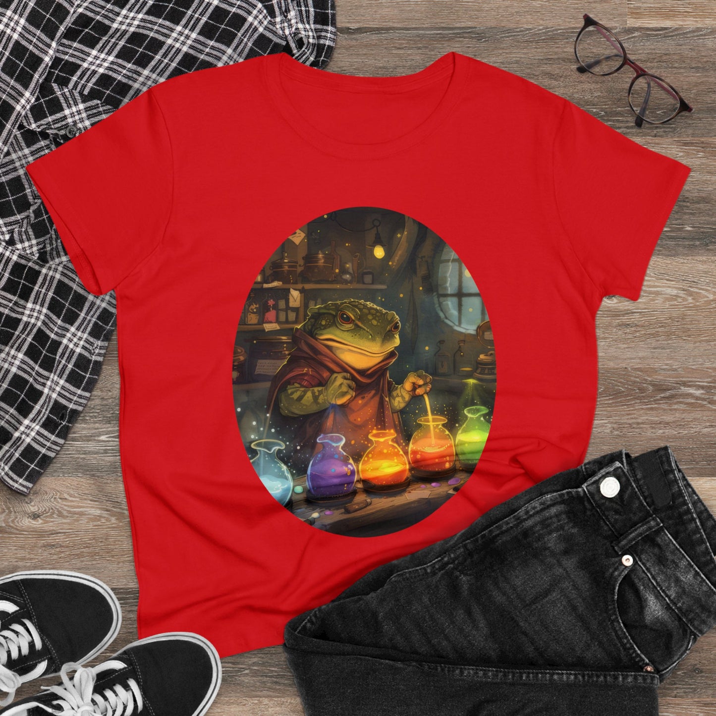 The Alchemist Toad - Fantasy - Women's Midweight Cotton Tee