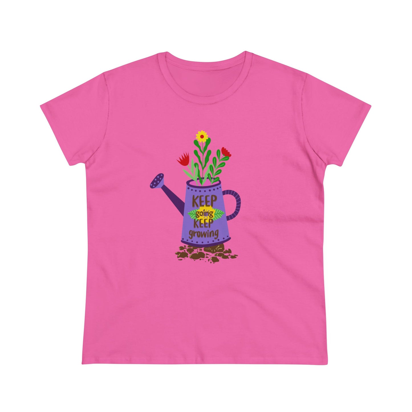 Keep Going Keep Growing - Gardening - Women's Midweight Cotton Tee