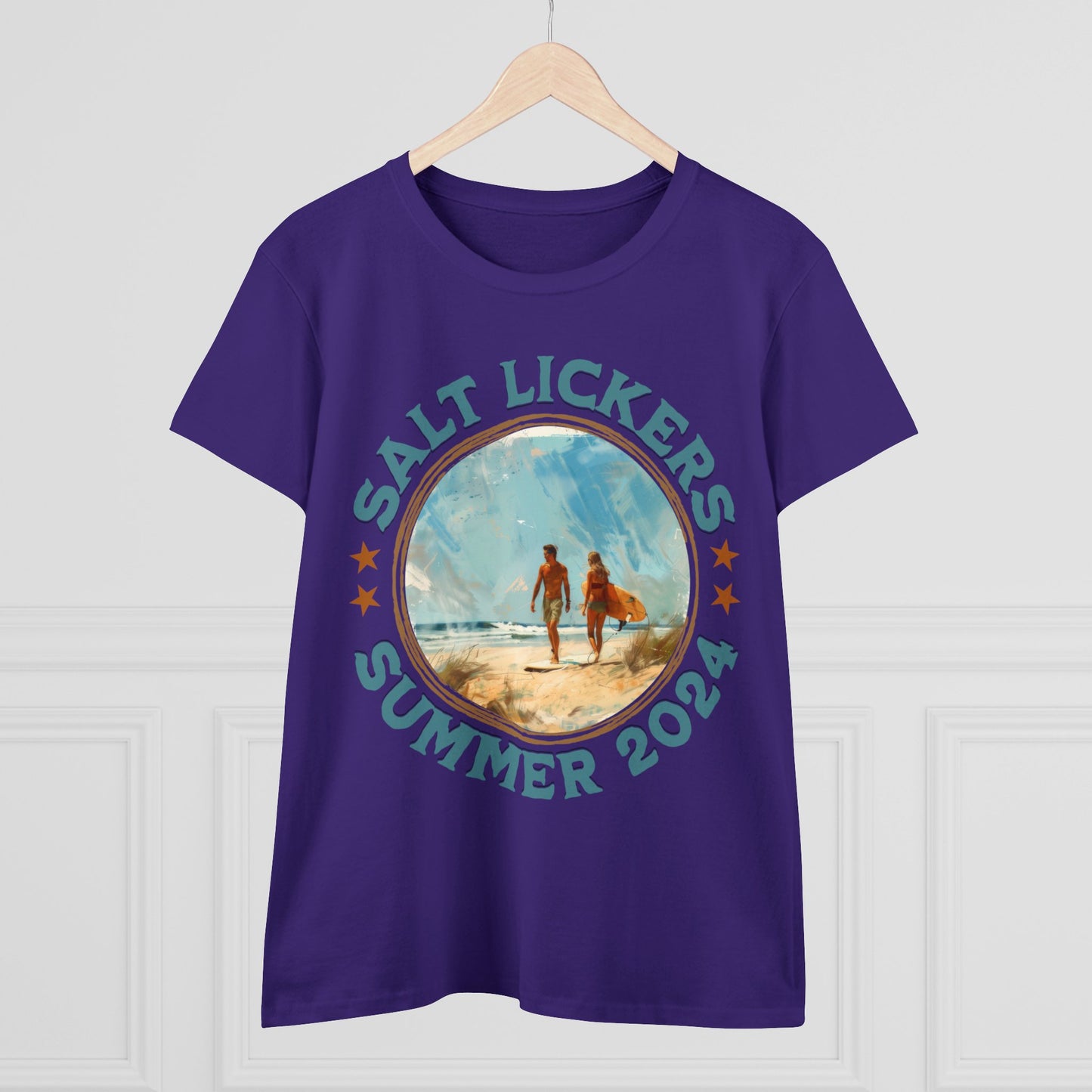 Surfing - Women's Midweight Cotton Tee