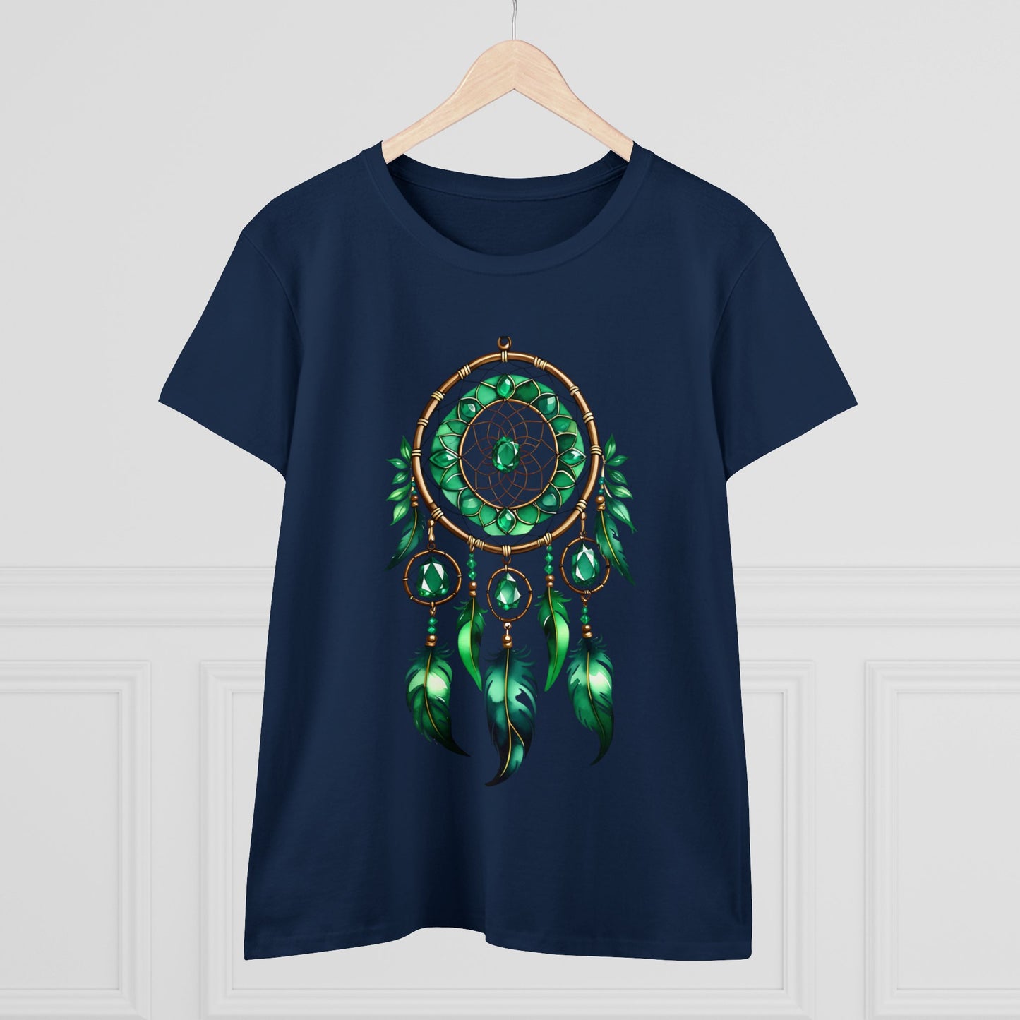 Emerald Dream Catcher - Taurus - Astrology - Women's Midweight Cotton Tee