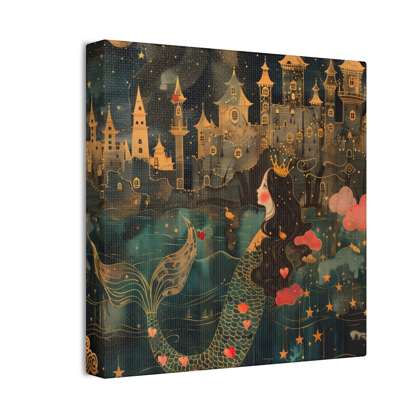 Mermaid - Canvas Stretched, 0.75"