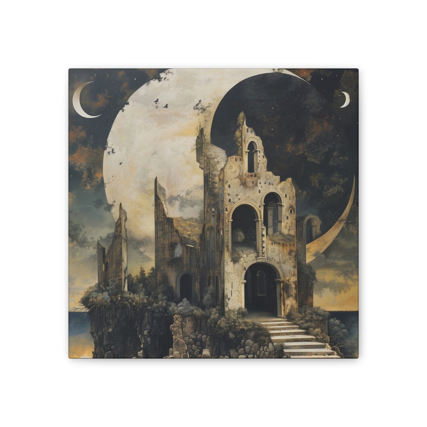 Night's Castle - Canvas Stretched, 0.75"
