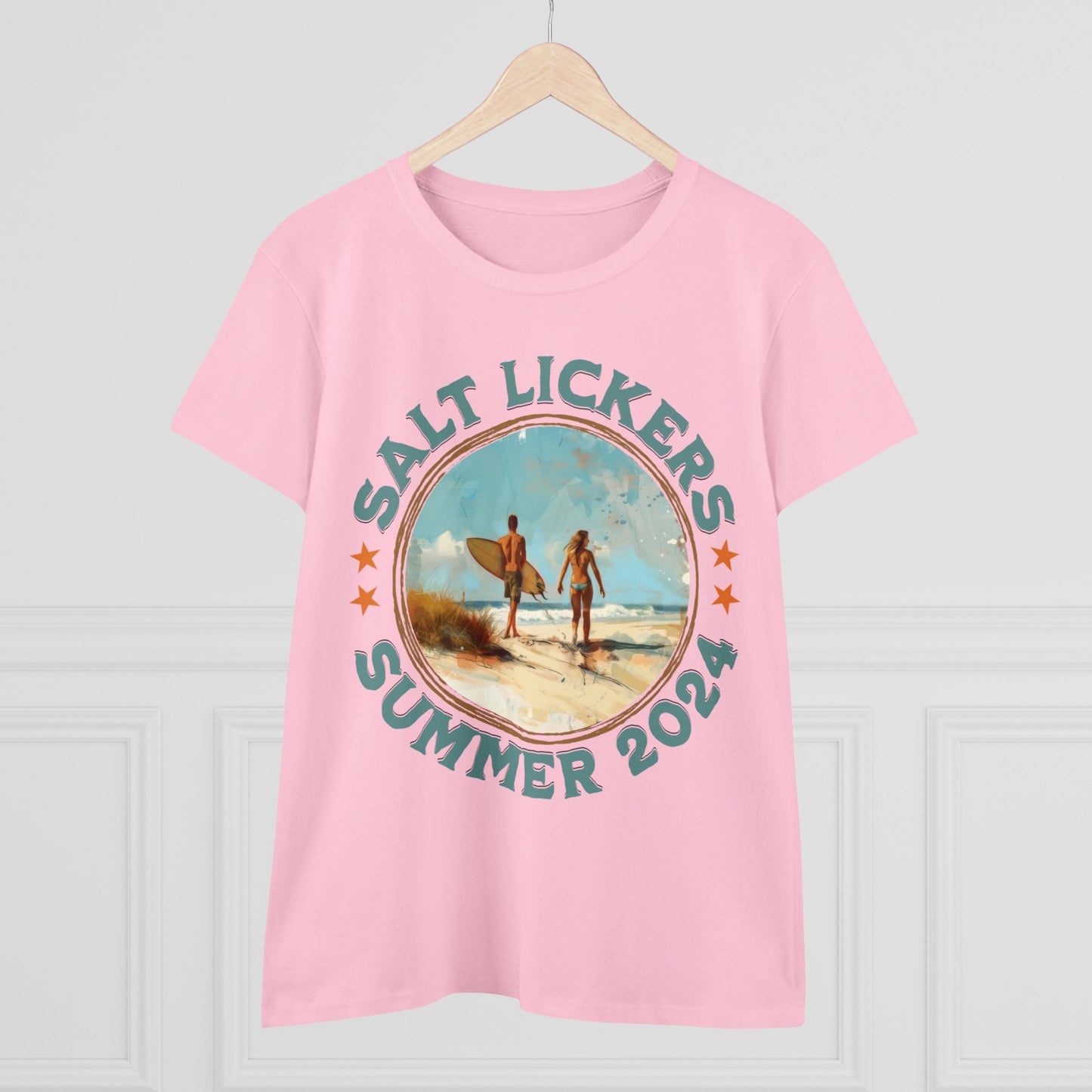 Surfing - Women's Midweight Cotton Tee