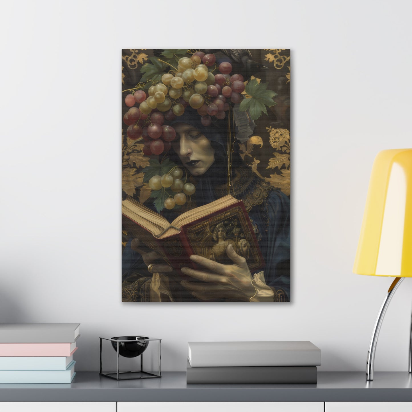 Solemn Book - Canvas Stretched, 0.75"