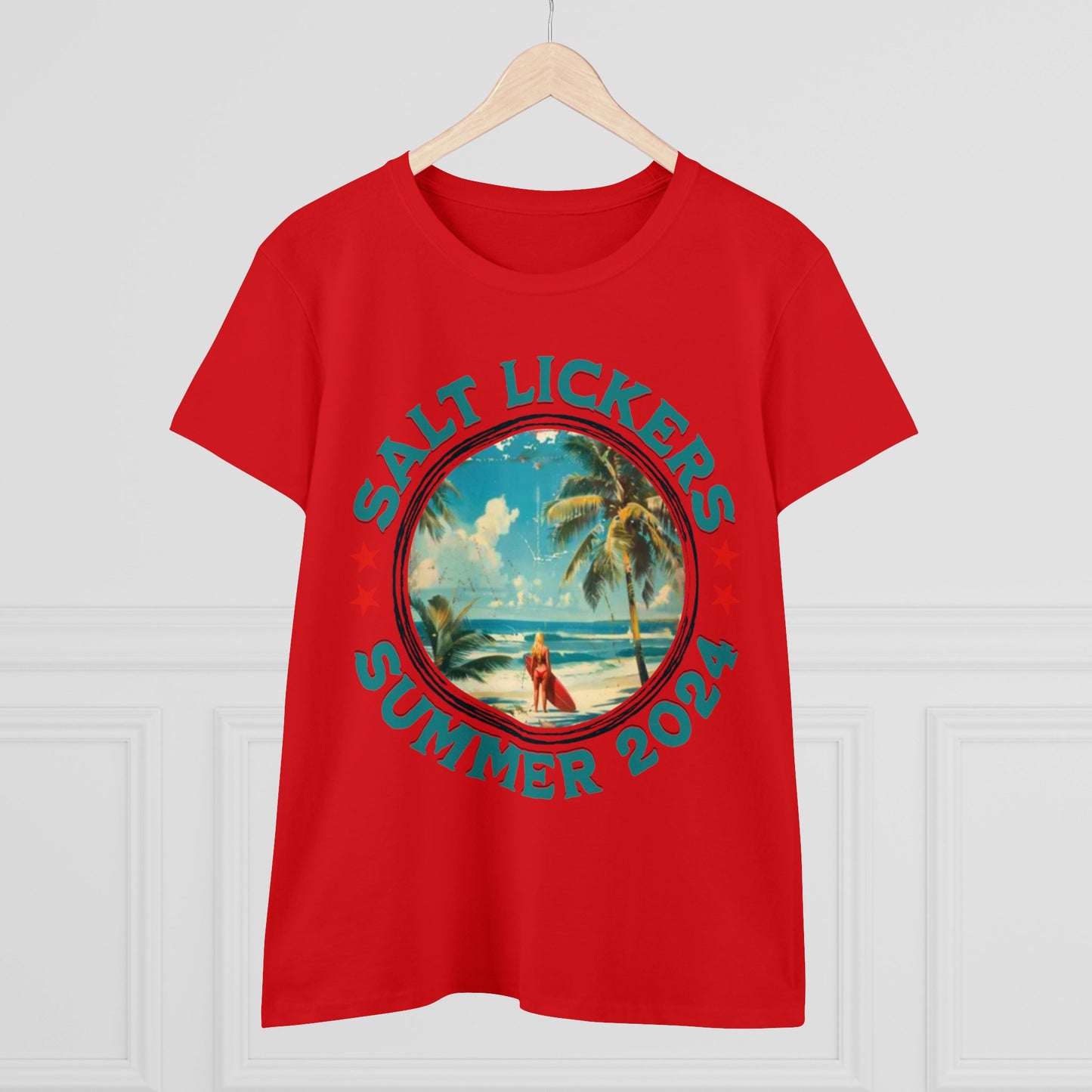 Surfing - Women's Midweight Cotton Tee