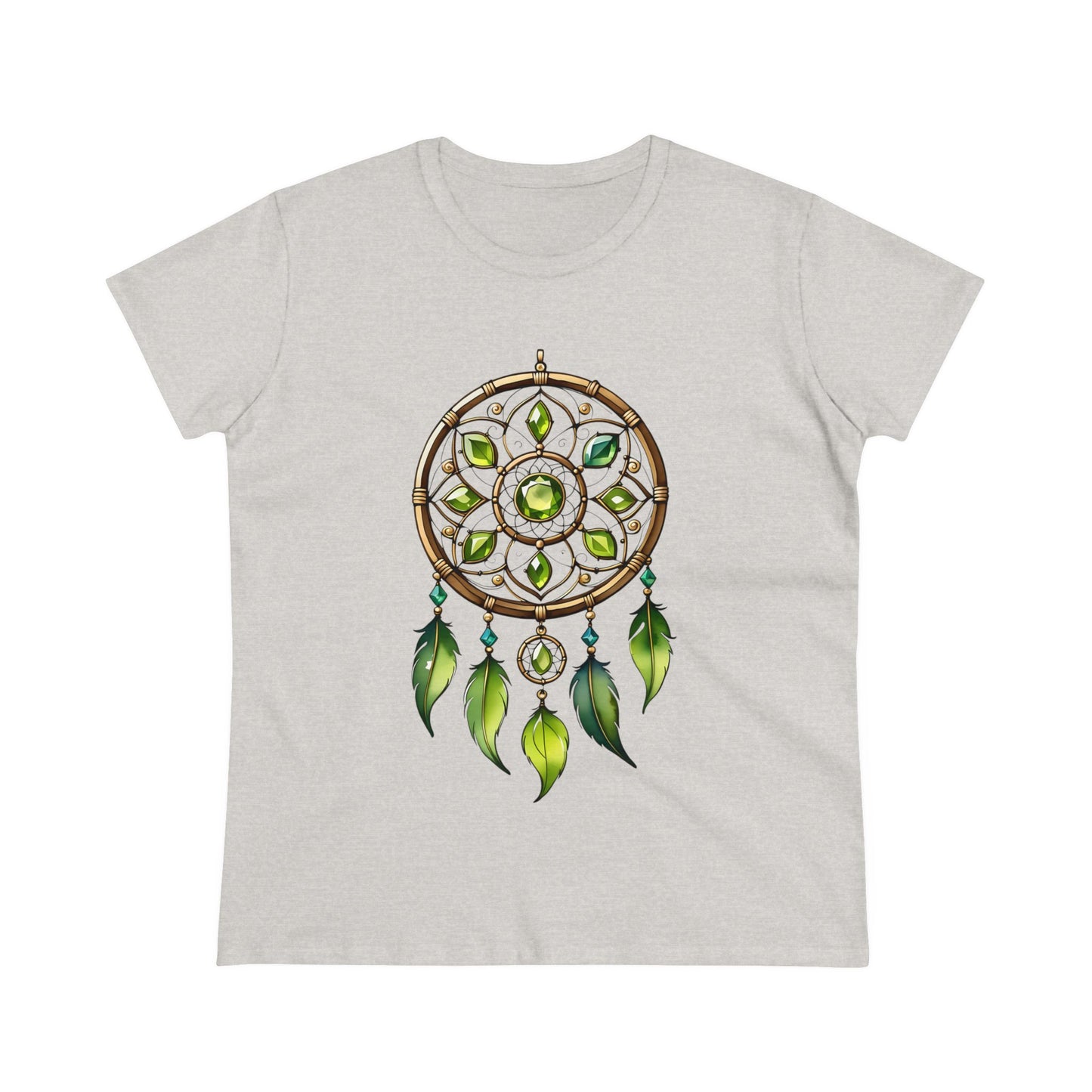 Peridot Dream Catcher - Leo - Astrology - Women's Midweight Cotton Tee