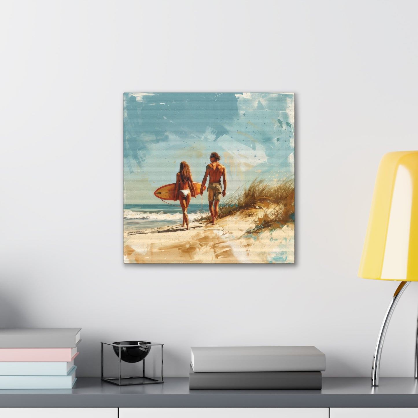 Beach and Surf - Canvas Stretched, 0.75"
