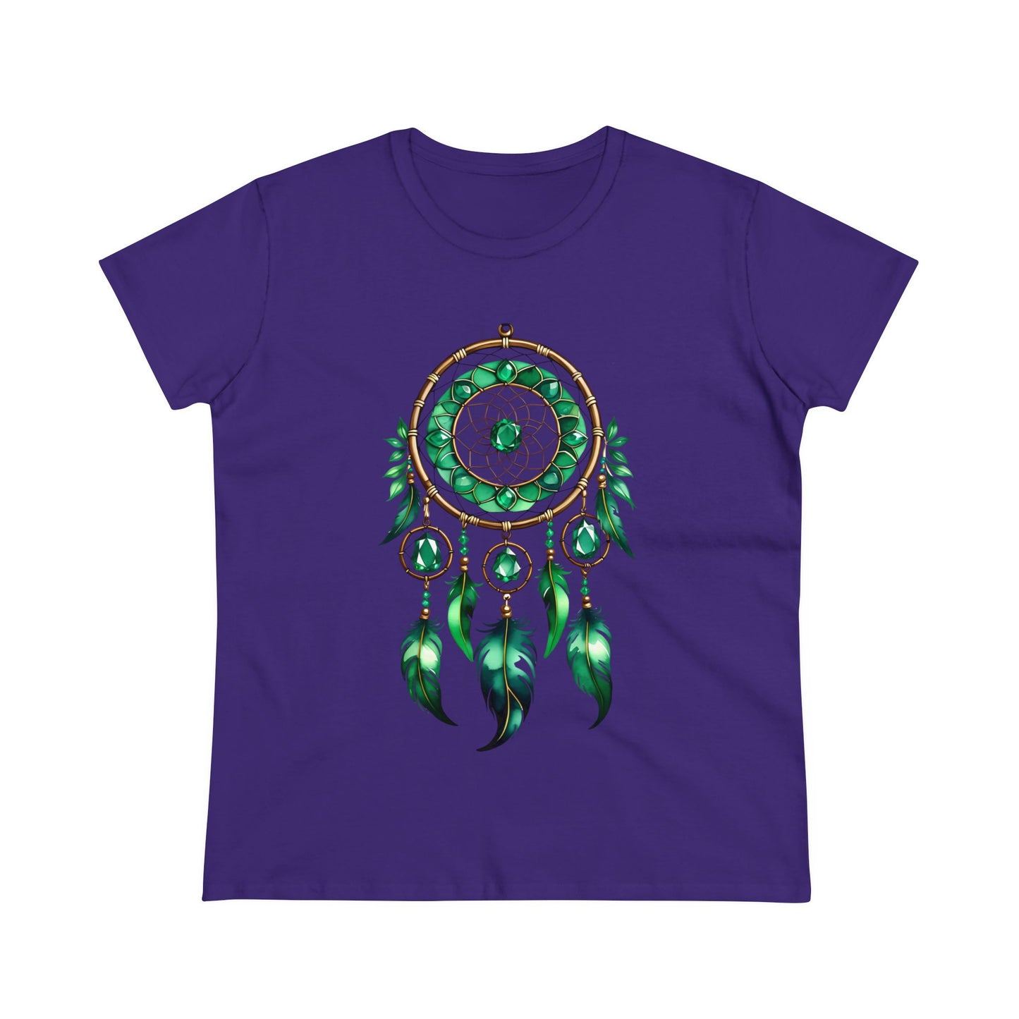 Emerald Dream Catcher - Taurus - Astrology - Women's Midweight Cotton Tee