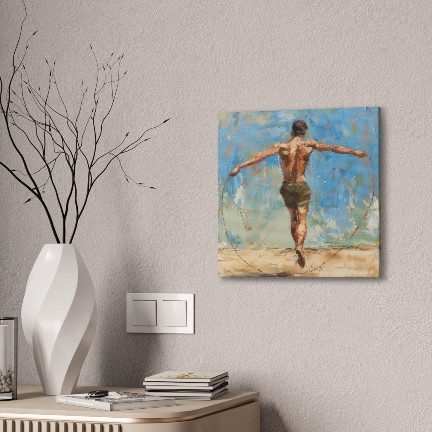 Skip Rope - Canvas Stretched, 0.75"