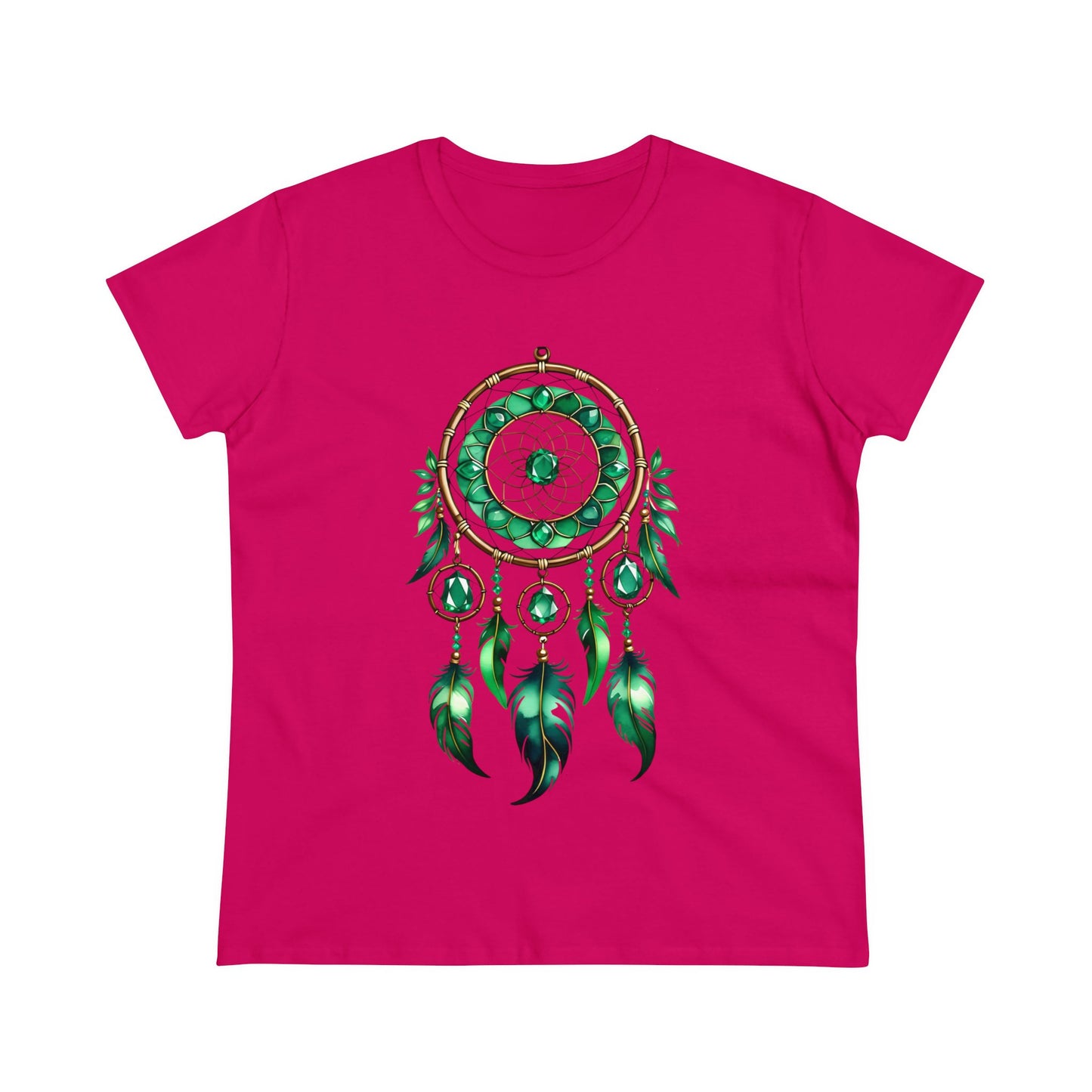 Emerald Dream Catcher - Taurus - Astrology - Women's Midweight Cotton Tee