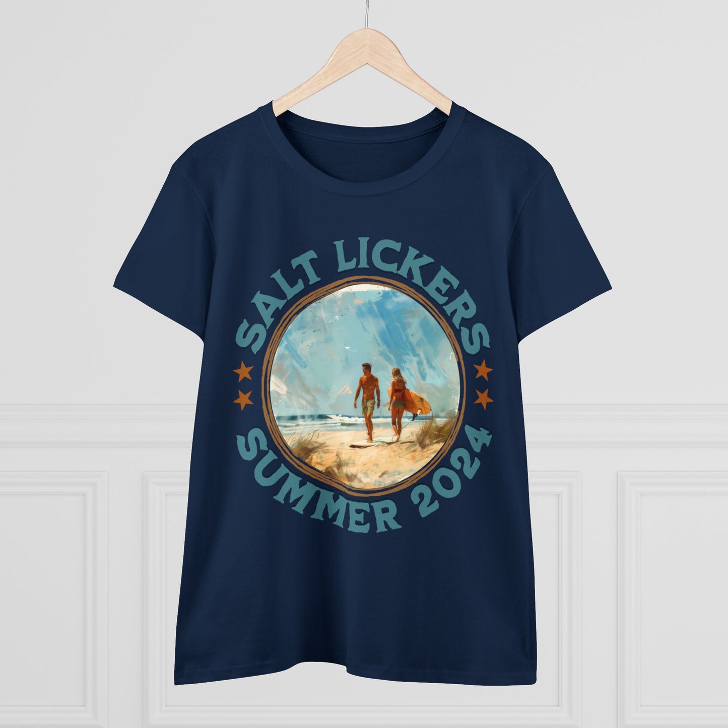 Surfing - Women's Midweight Cotton Tee