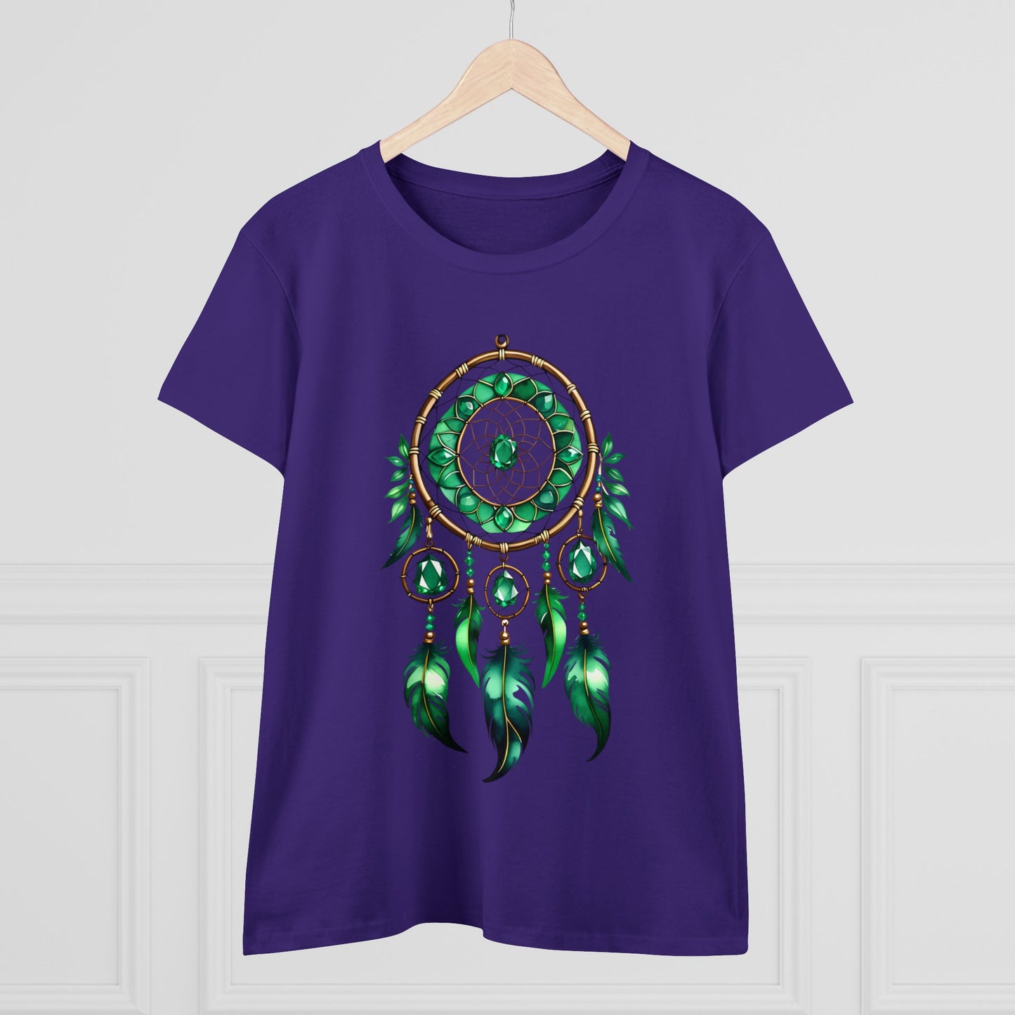 Emerald Dream Catcher - Taurus - Astrology - Women's Midweight Cotton Tee