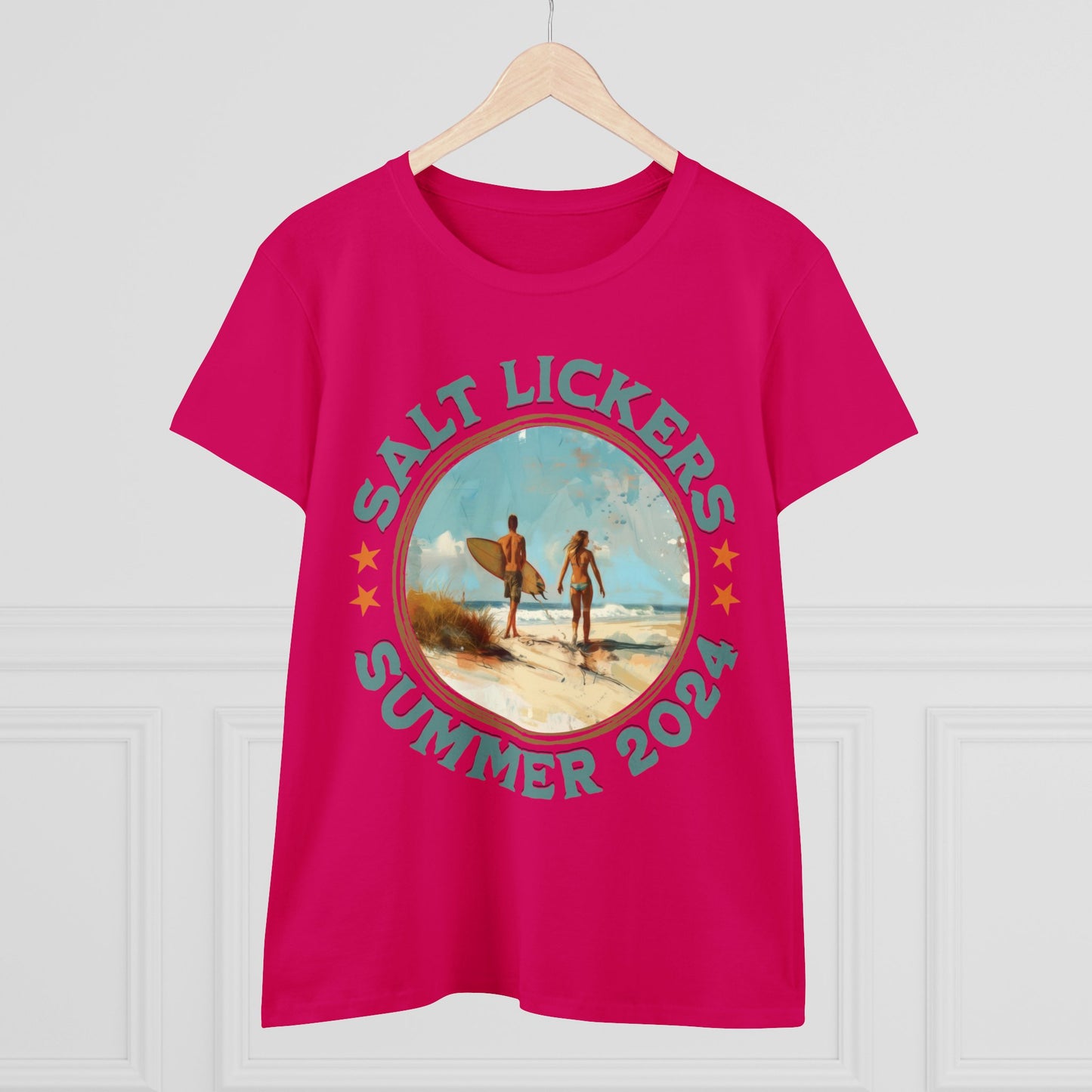 Surfing - Women's Midweight Cotton Tee