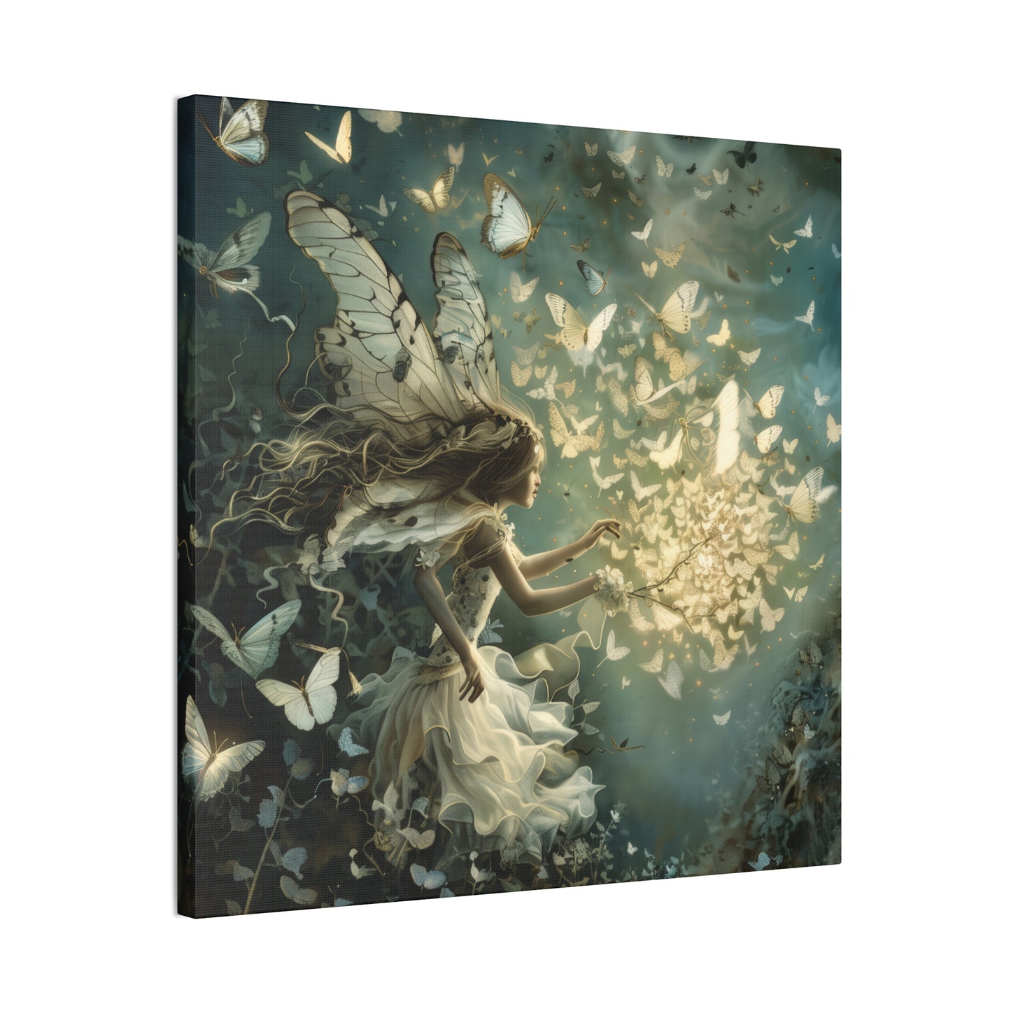 Butterflies and Fairies - Canvas Stretched, 0.75"