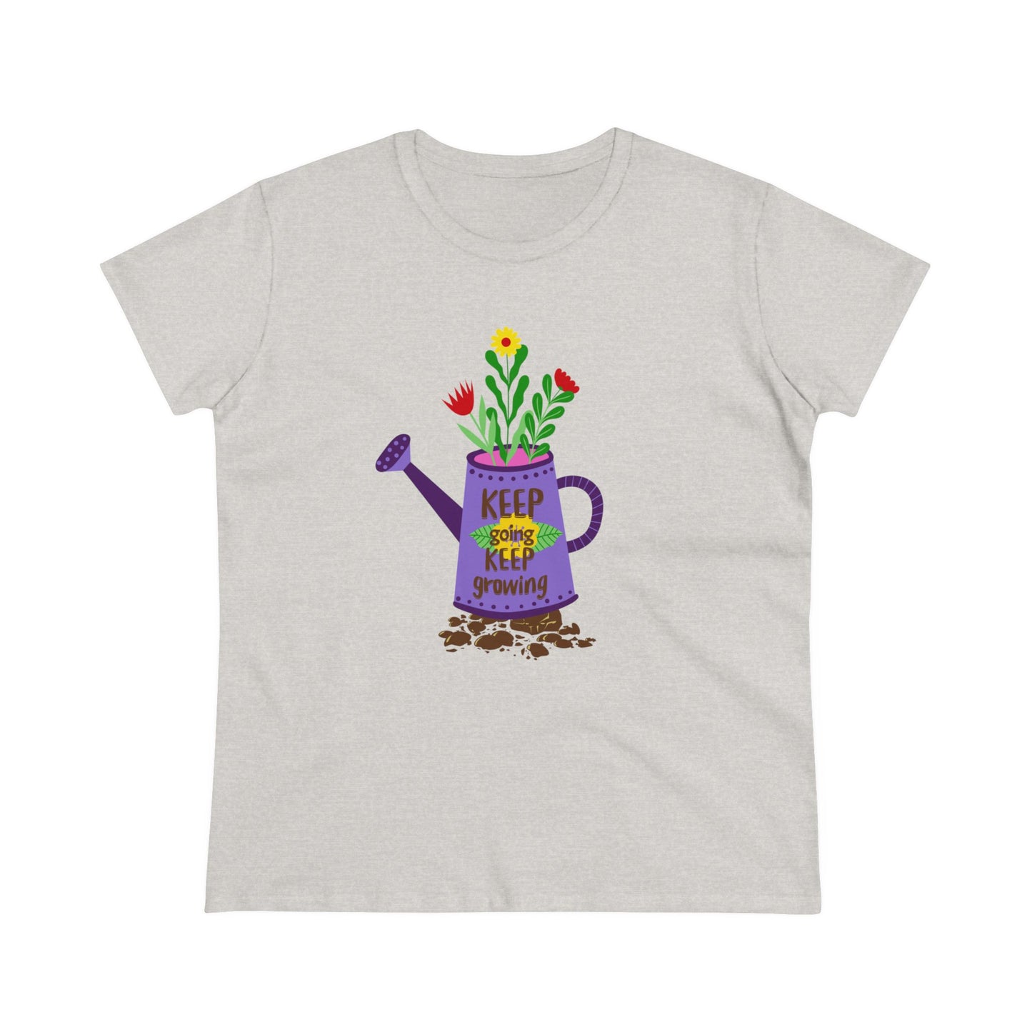 Keep Going Keep Growing - Gardening - Women's Midweight Cotton Tee