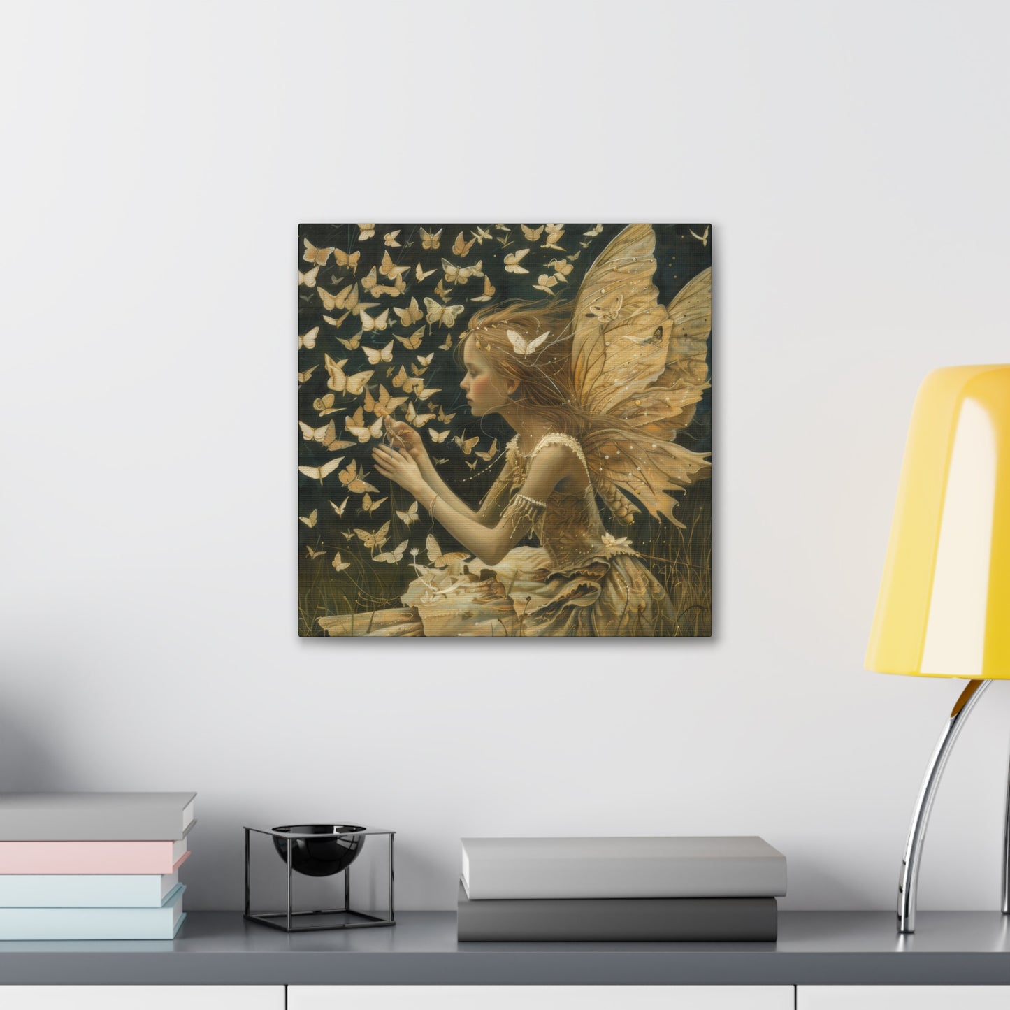 Butterflies and Fairies - Canvas Stretched, 0.75"