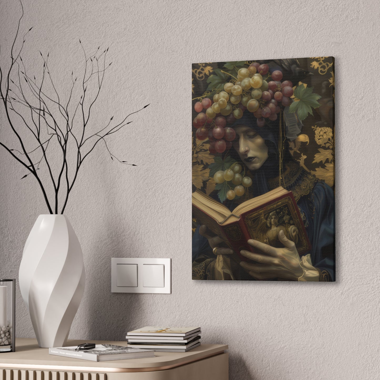 Solemn Book - Canvas Stretched, 0.75"