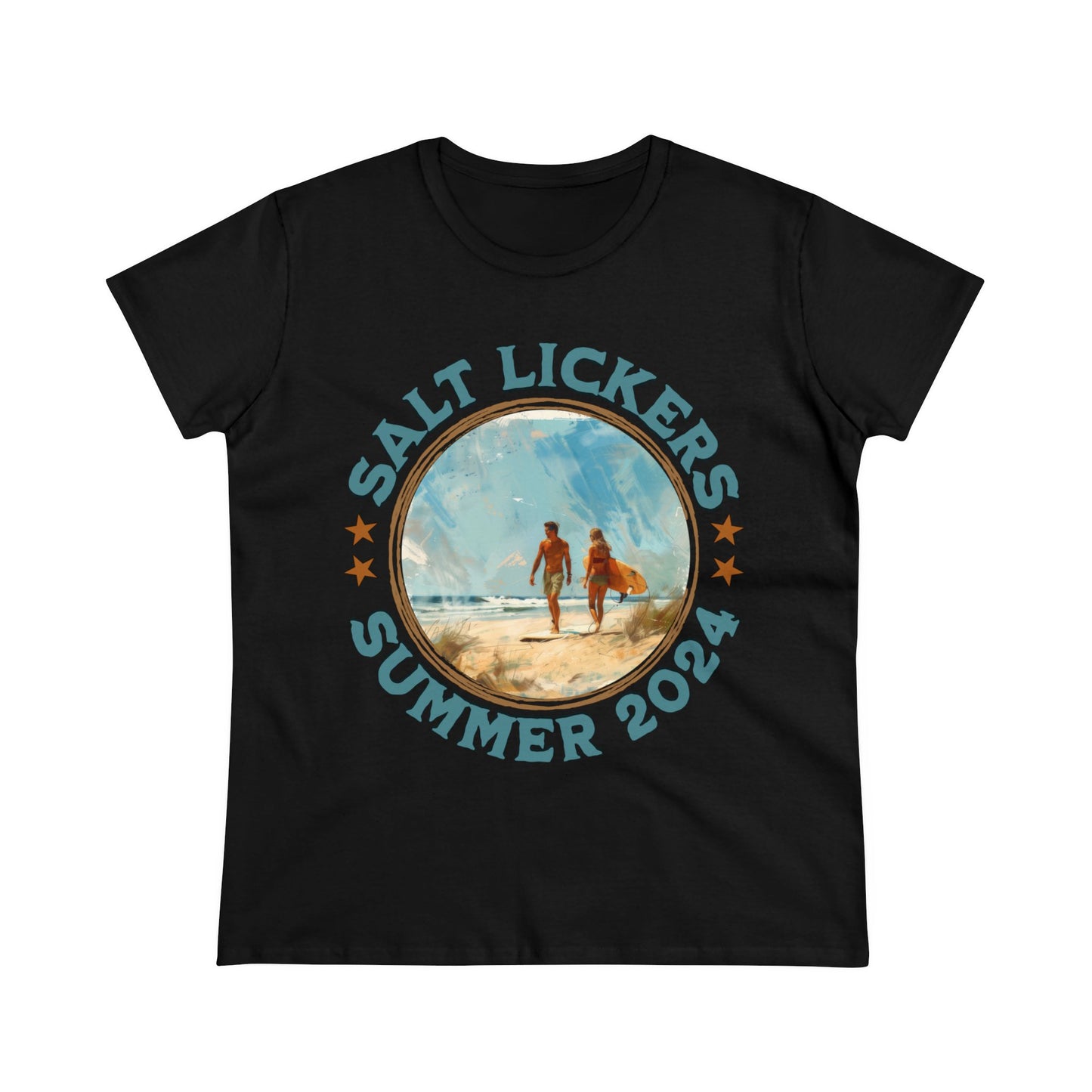 Surfing - Women's Midweight Cotton Tee
