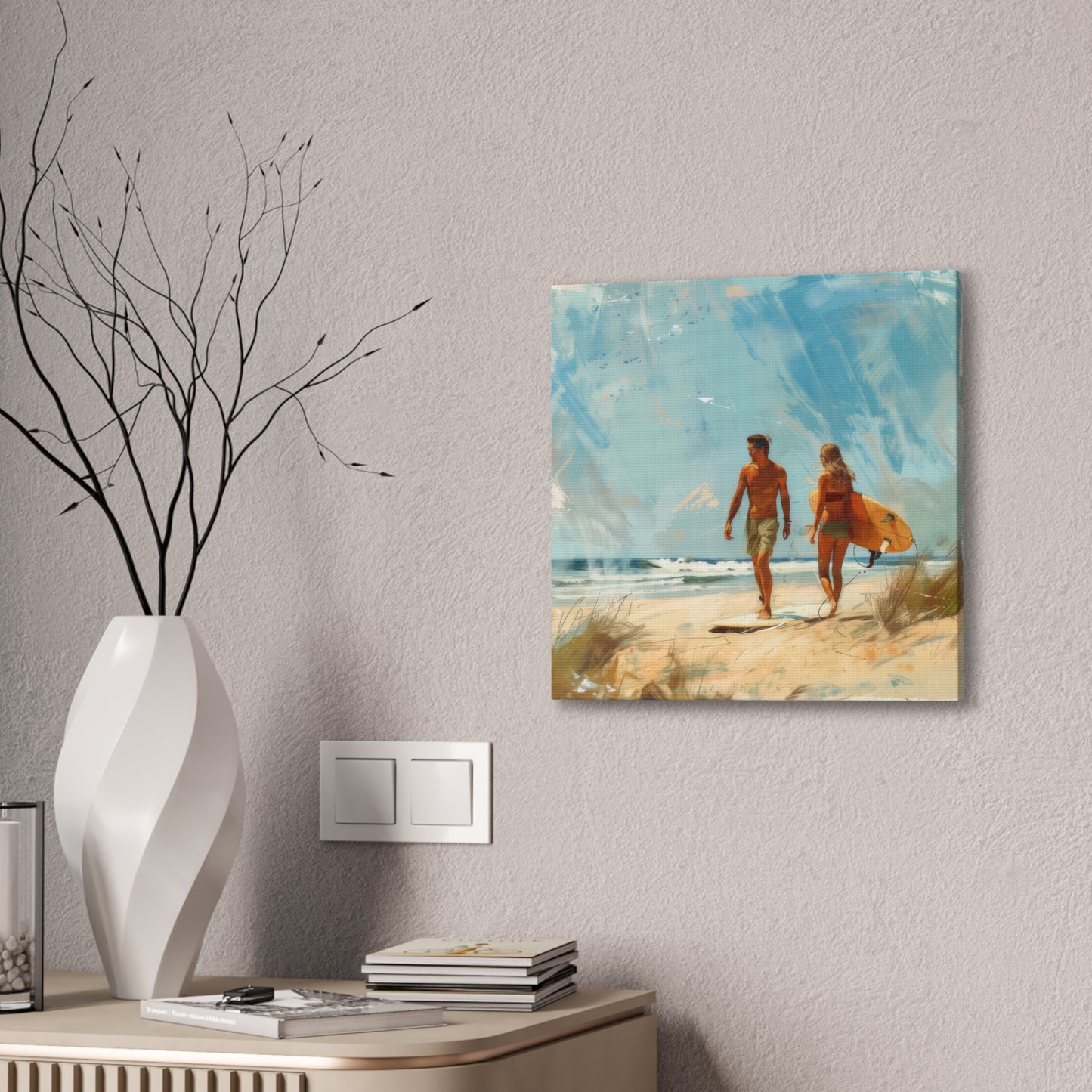 Beach and Surf - Canvas Stretched, 0.75"