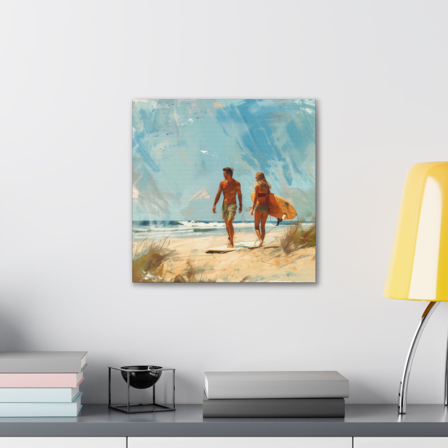 Beach and Surf - Canvas Stretched, 0.75"