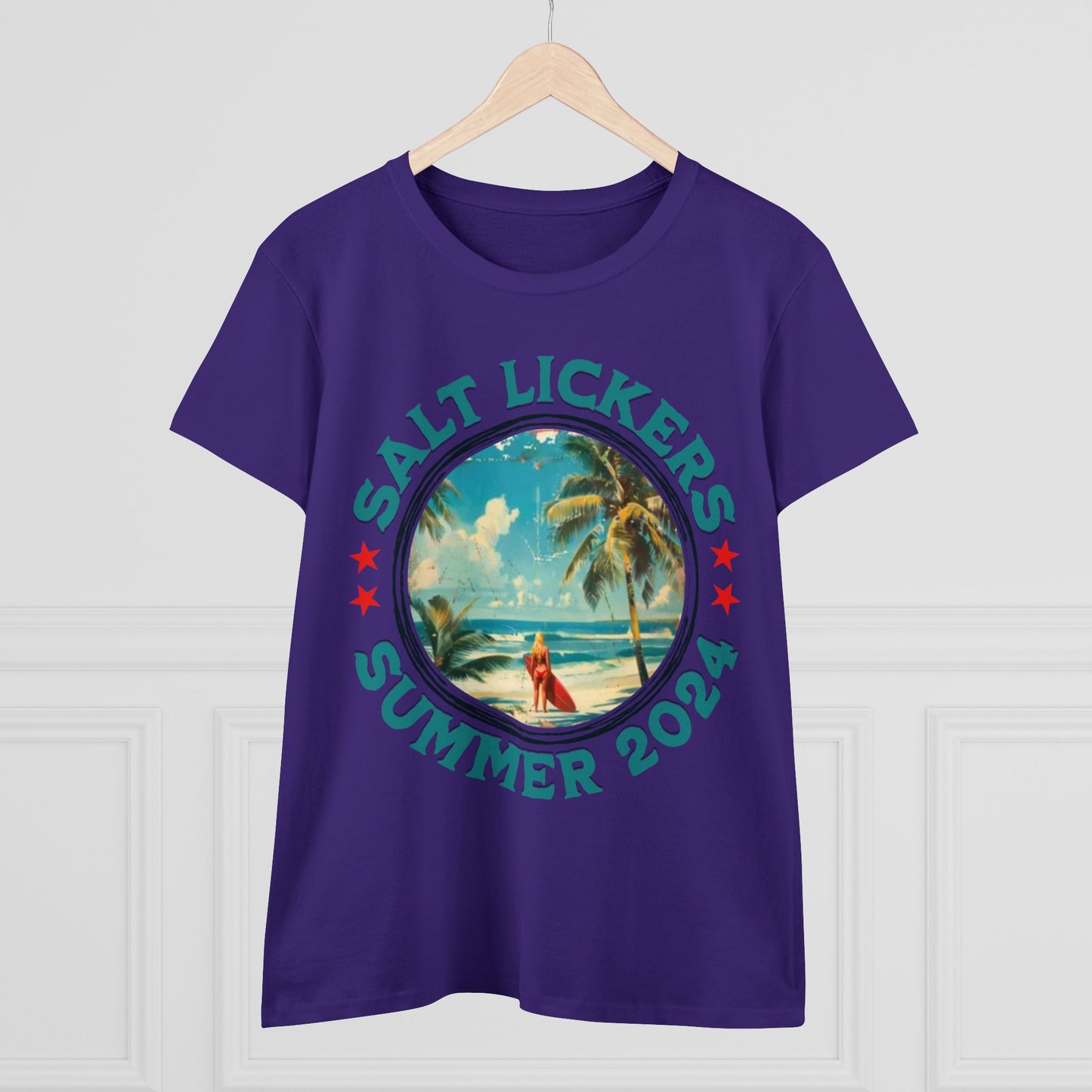 Surfing - Women's Midweight Cotton Tee