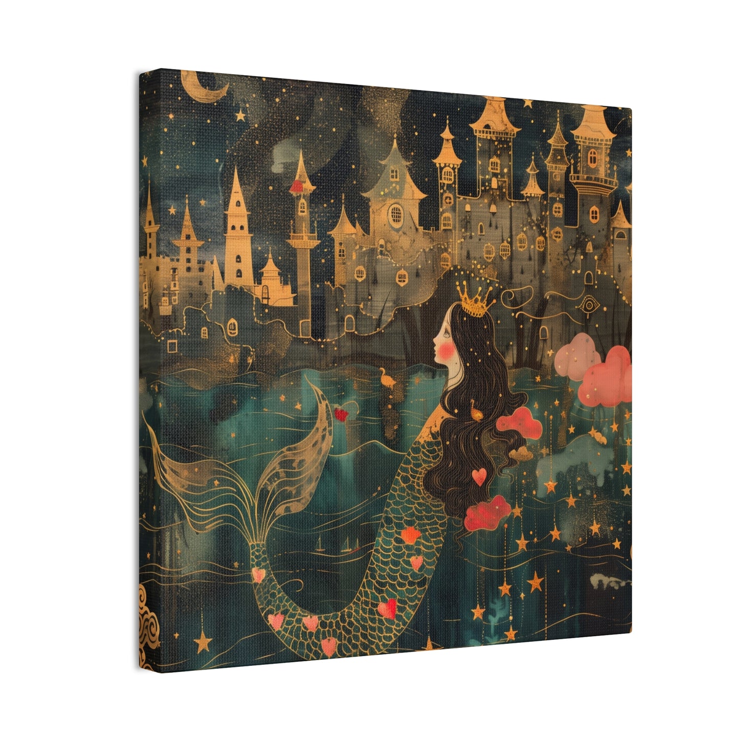 Mermaid - Canvas Stretched, 0.75"