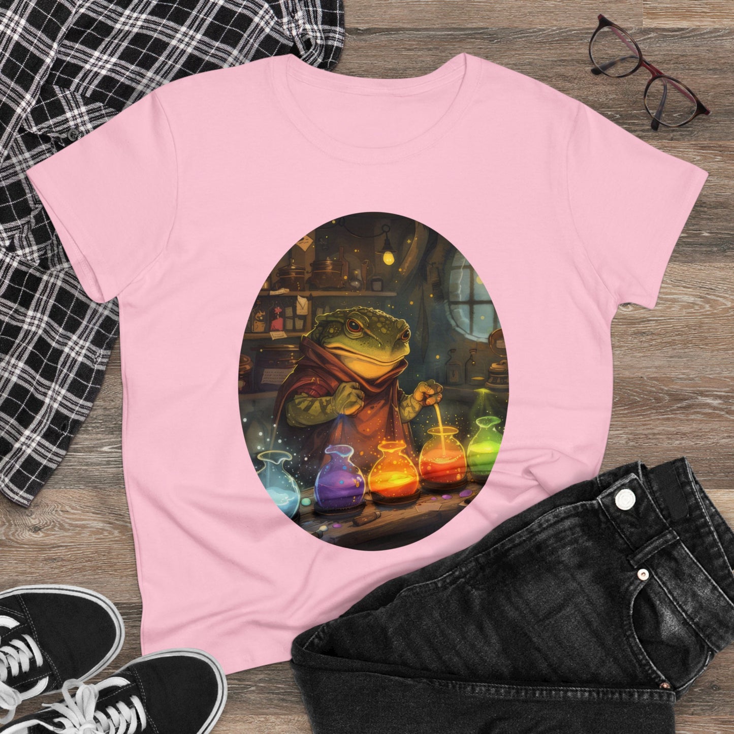 The Alchemist Toad - Fantasy - Women's Midweight Cotton Tee