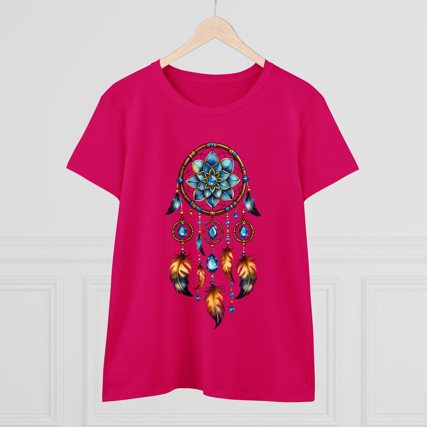 Topaz Dream Catcher - Scorpio - Astrology - Women's Midweight Cotton Tee