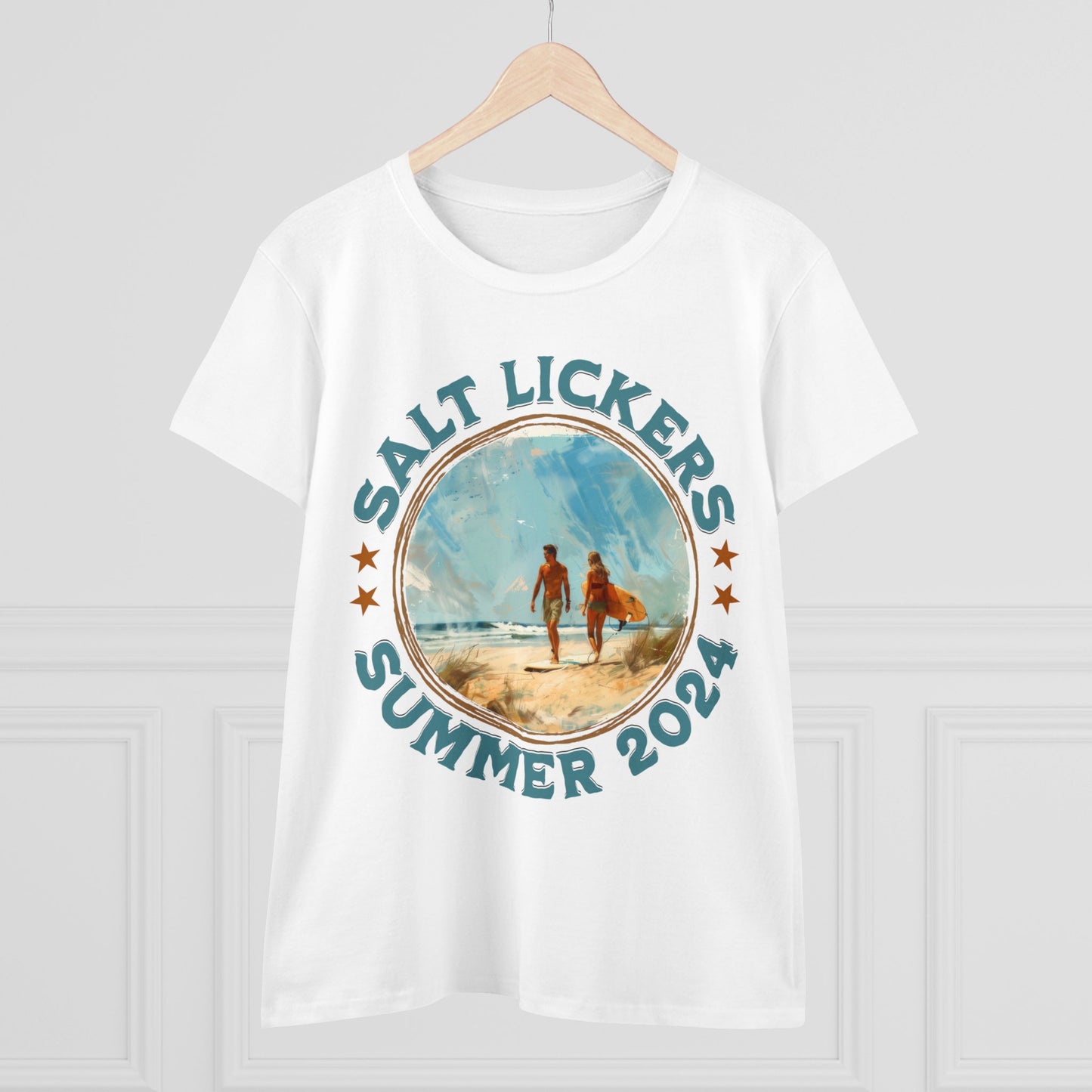 Surfing - Women's Midweight Cotton Tee