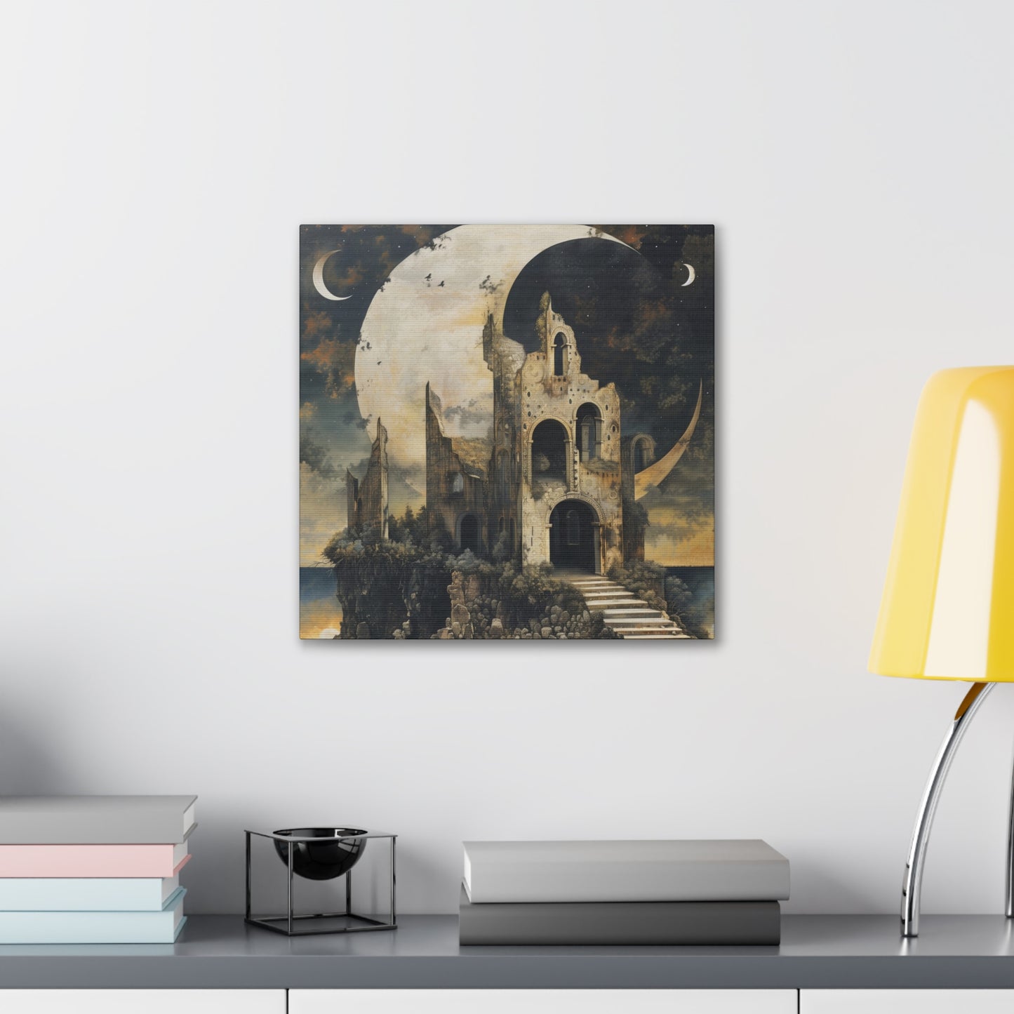Night's Castle - Canvas Stretched, 0.75"