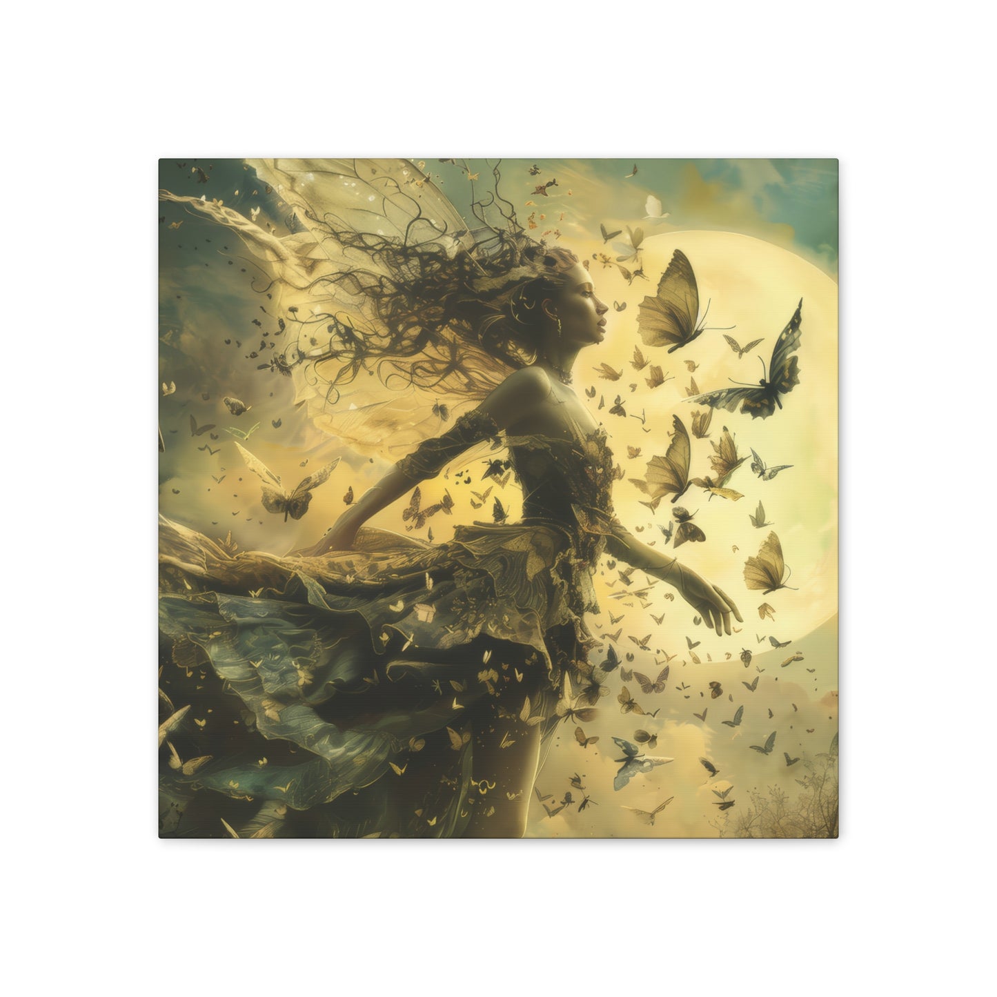 Butterflies and Fairies - Canvas Stretched, 0.75"