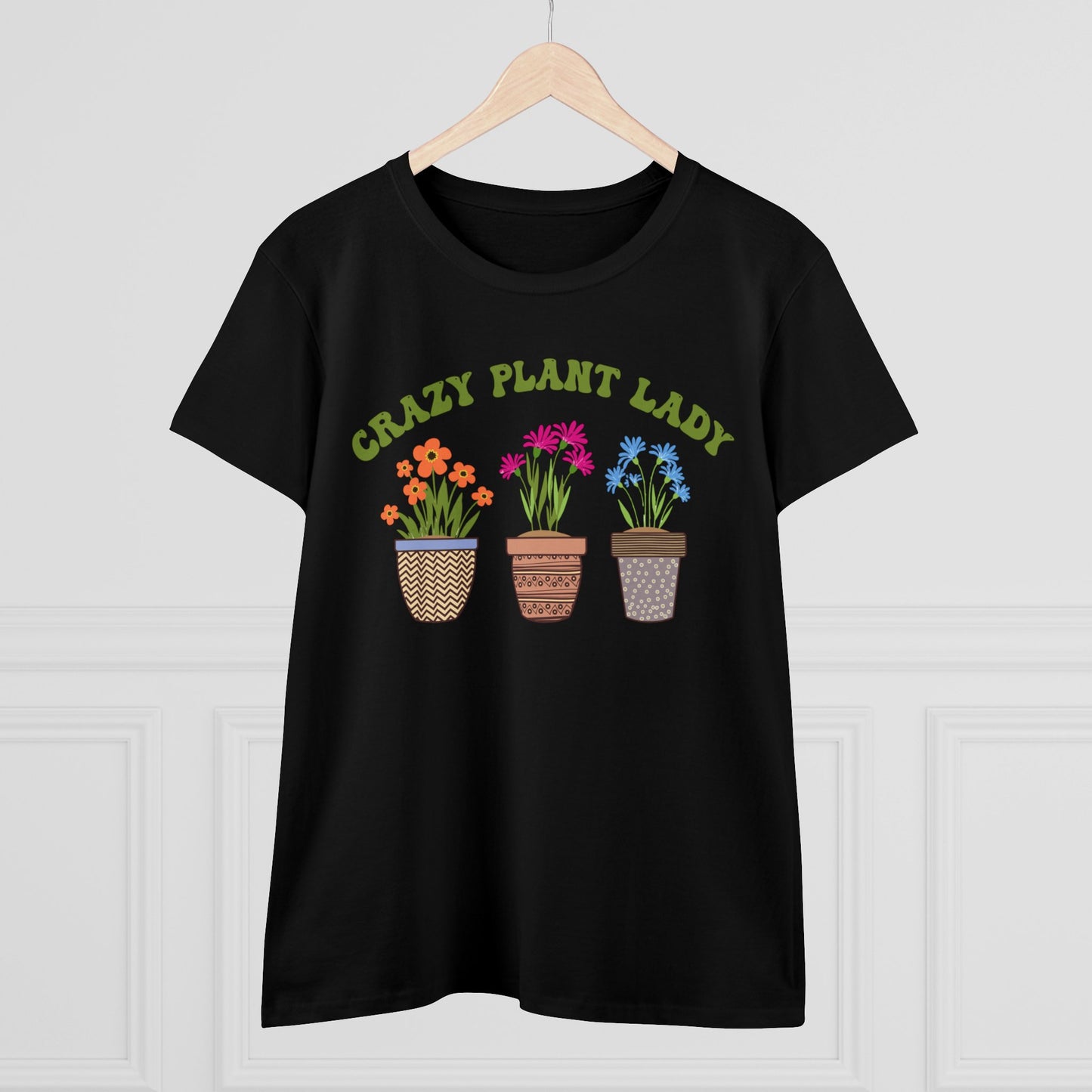 Crazy Plant Lady - Gardening - Women's Midweight Cotton Tee