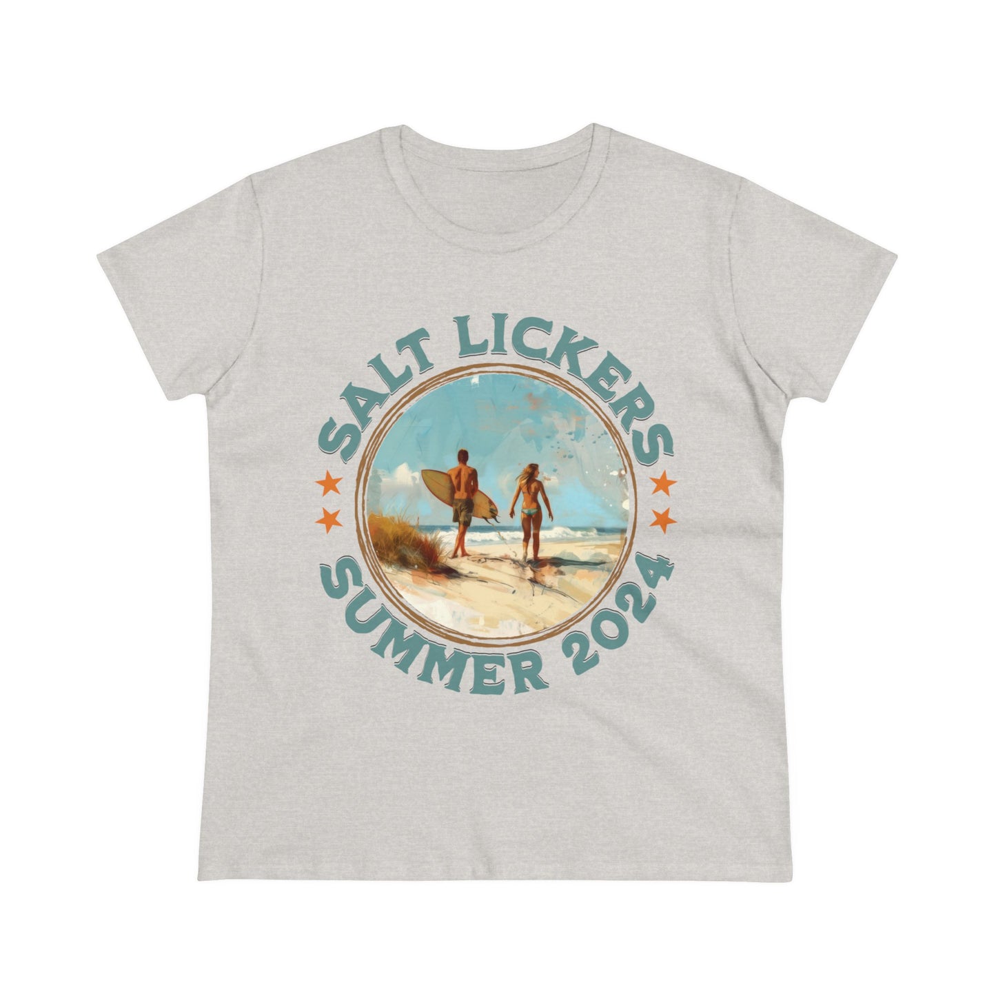 Surfing - Women's Midweight Cotton Tee