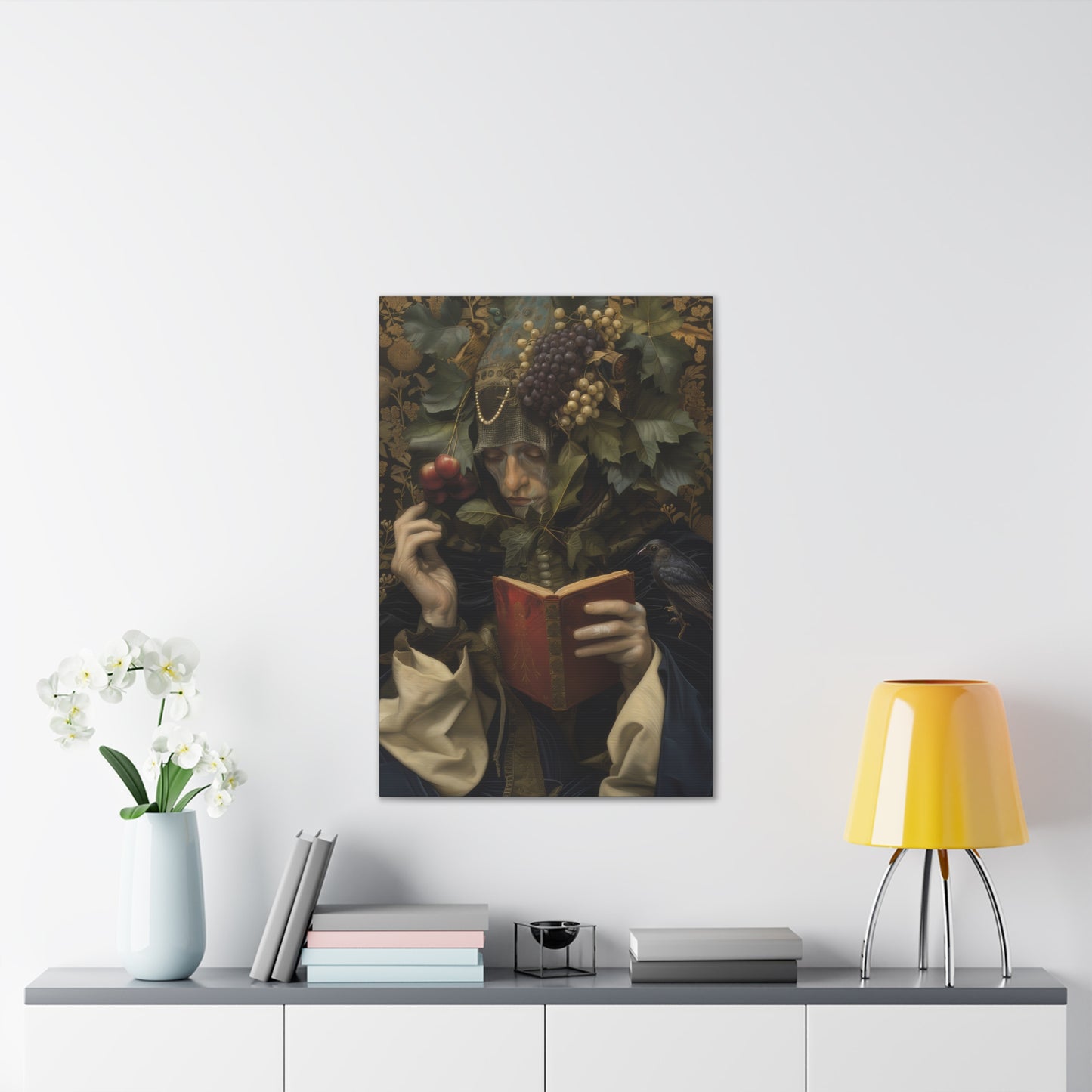Solemn Book - Canvas Stretched, 0.75"