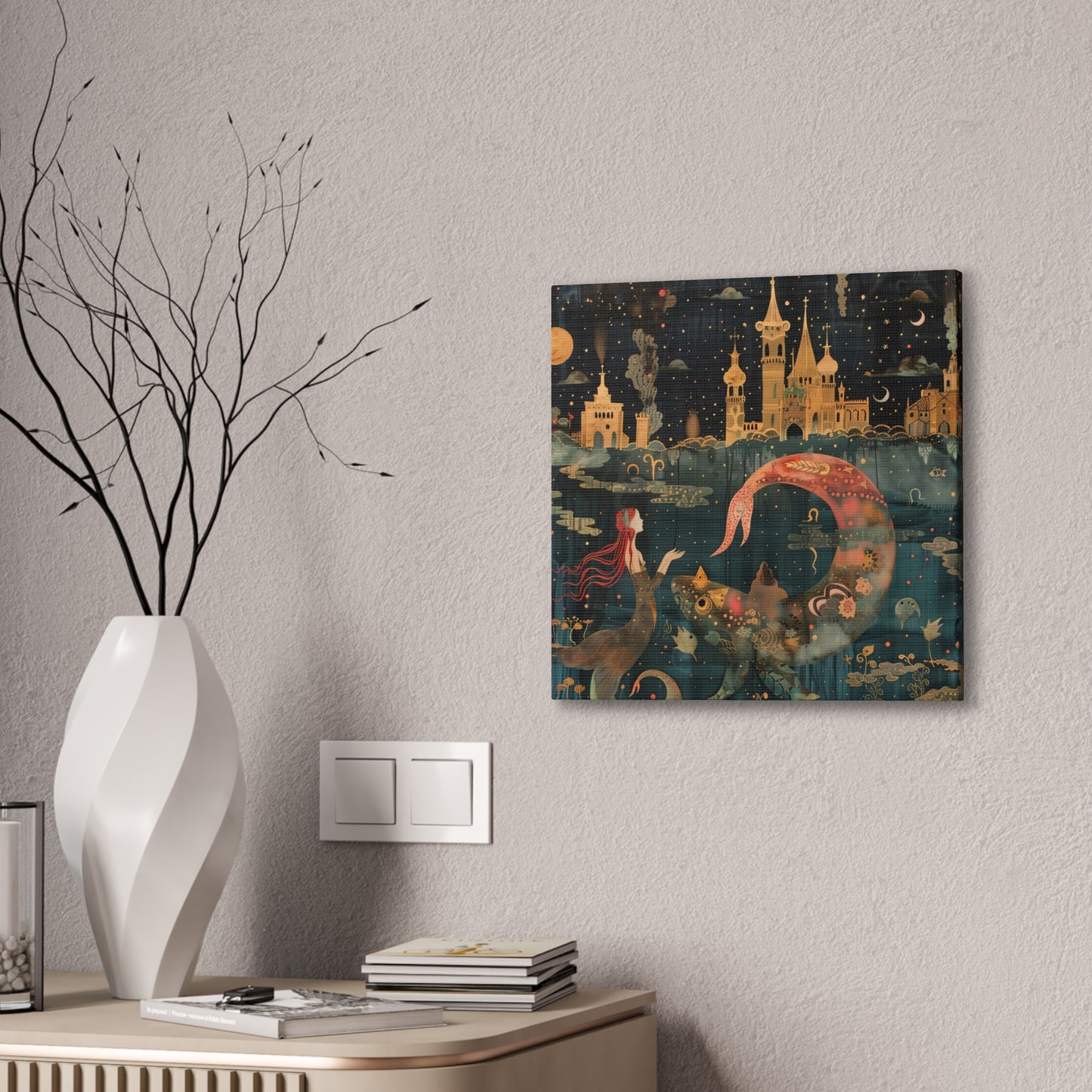 Mermaid - Canvas Stretched, 0.75"