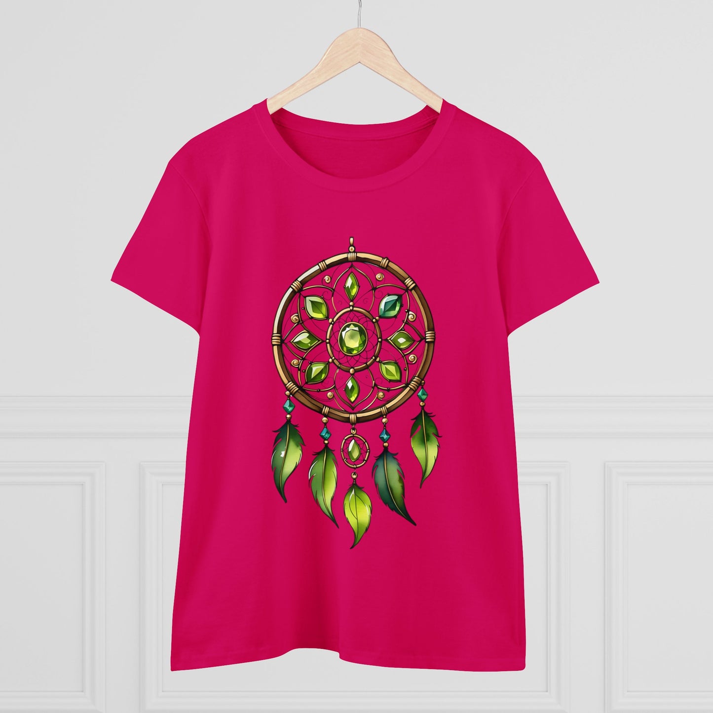 Peridot Dream Catcher - Leo - Astrology - Women's Midweight Cotton Tee