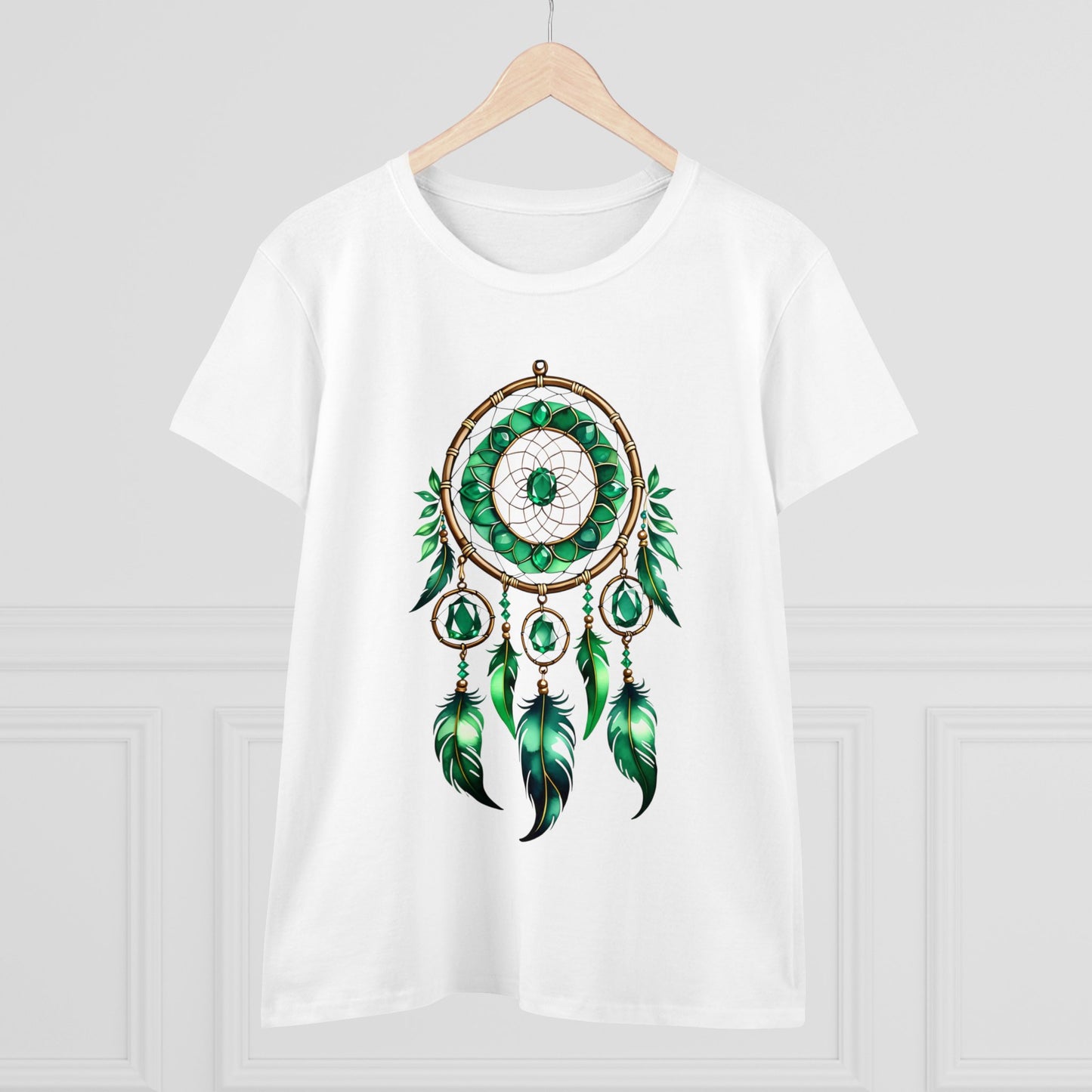 Emerald Dream Catcher - Taurus - Astrology - Women's Midweight Cotton Tee