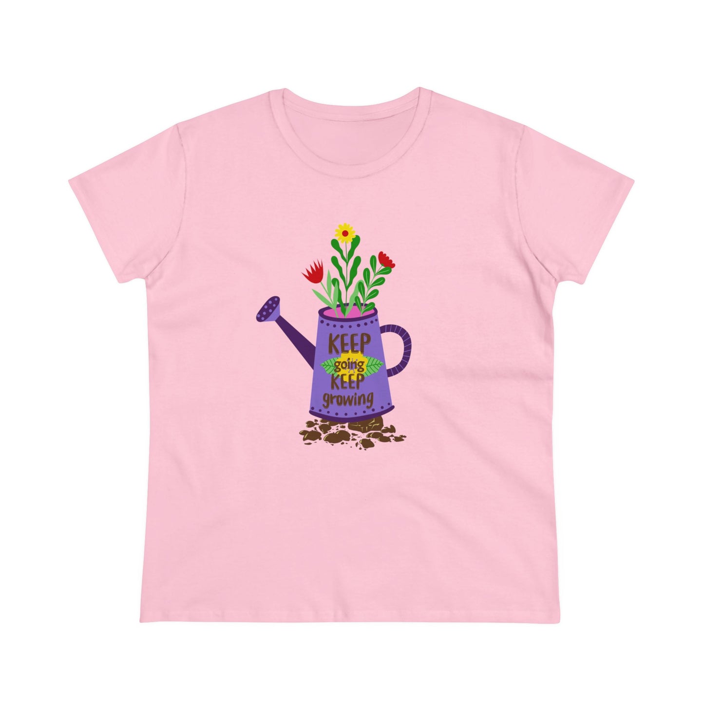 Keep Going Keep Growing - Gardening - Women's Midweight Cotton Tee