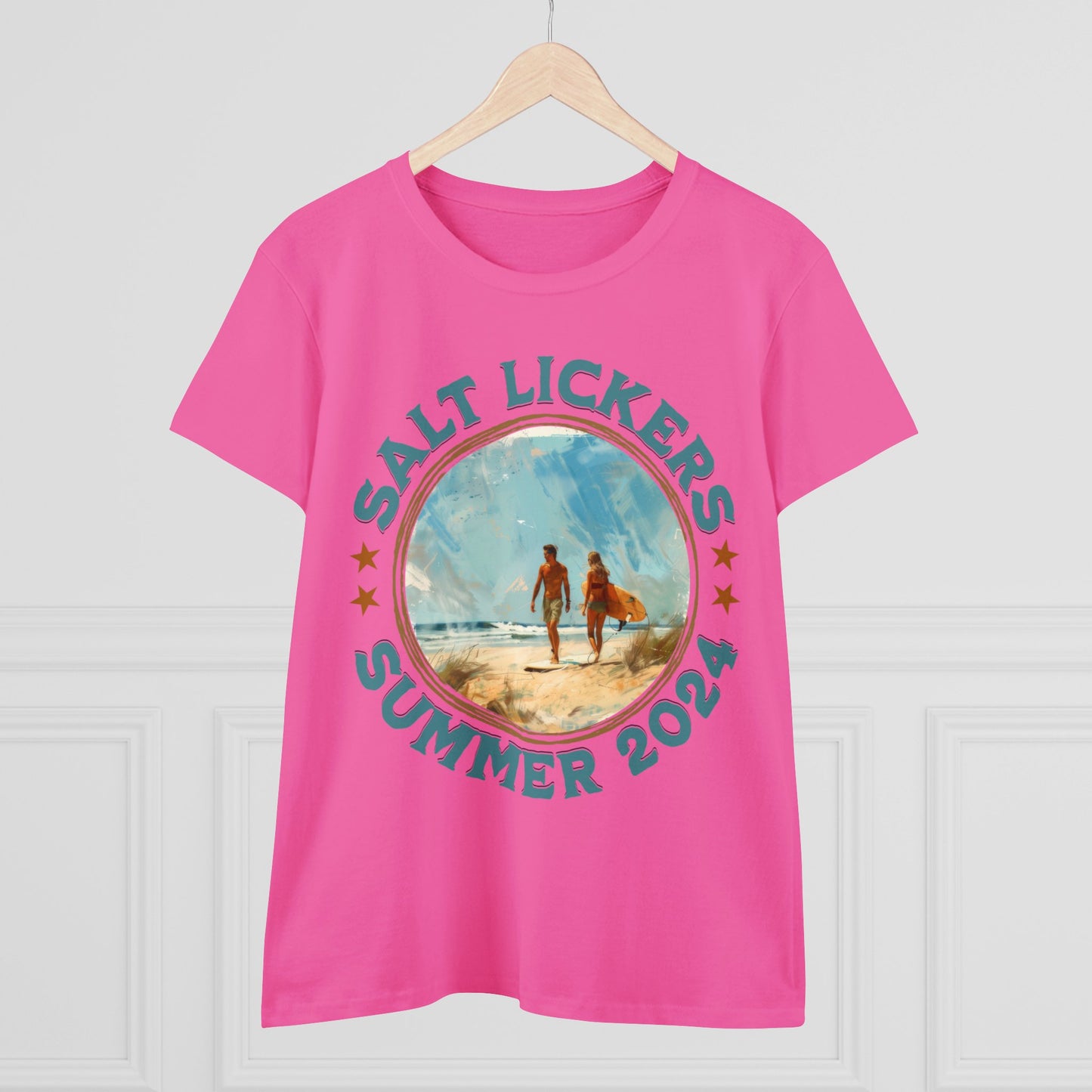 Surfing - Women's Midweight Cotton Tee