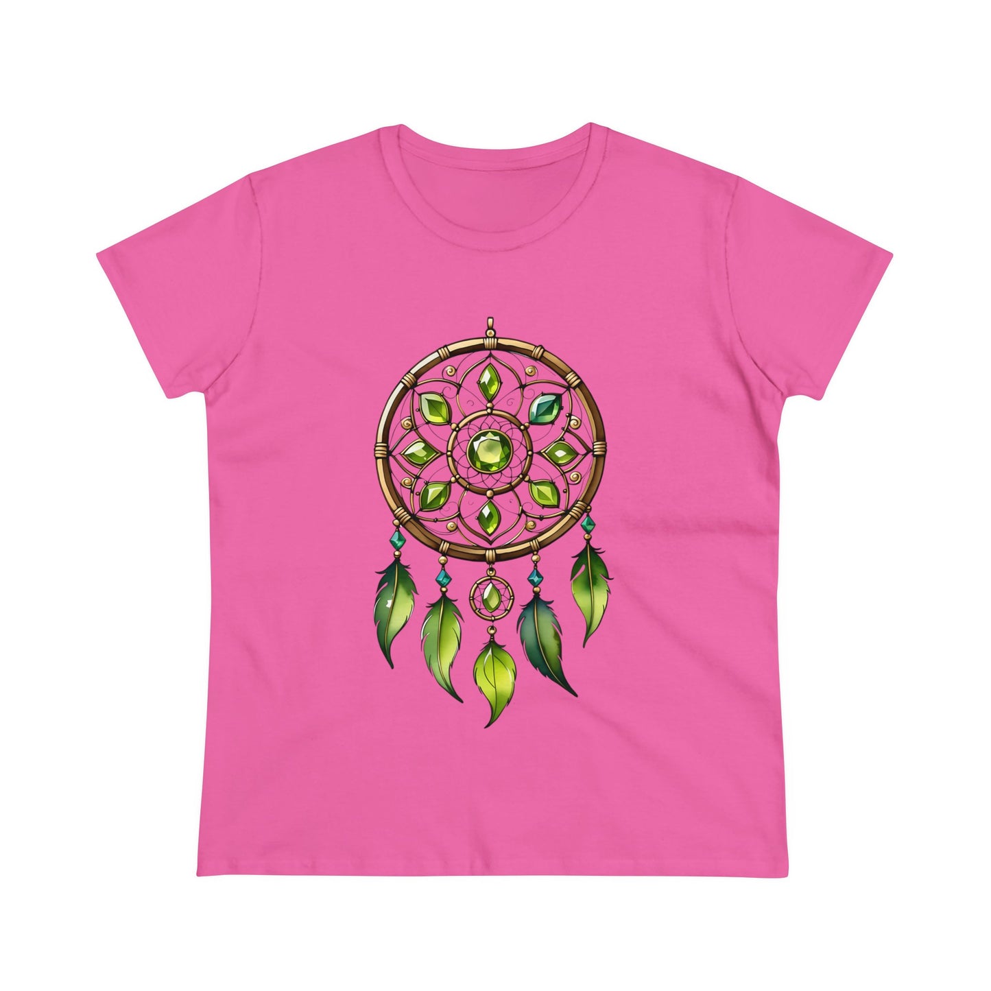 Peridot Dream Catcher - Leo - Astrology - Women's Midweight Cotton Tee
