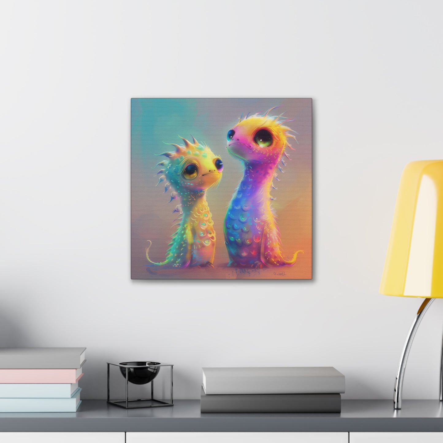 Iridescent Creatures - Canvas Stretched, 0.75"