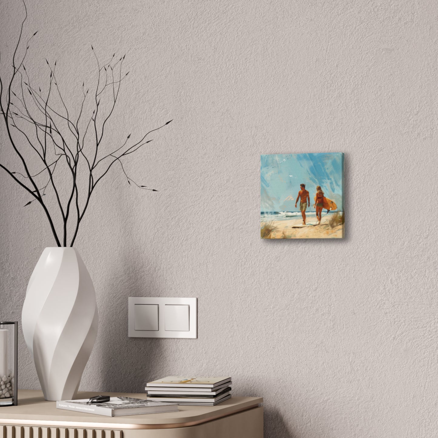 Beach and Surf - Canvas Stretched, 0.75"