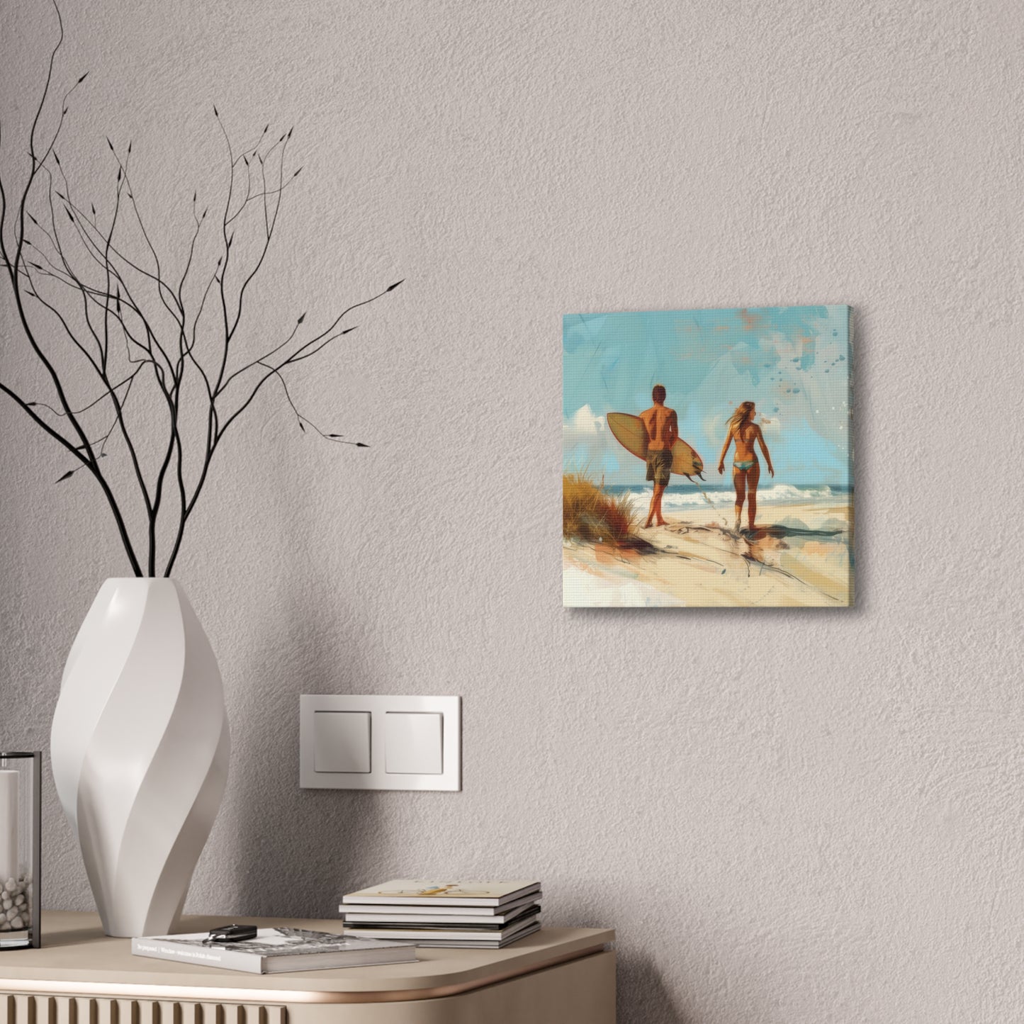 Beach and Surf - Canvas Stretched, 0.75"