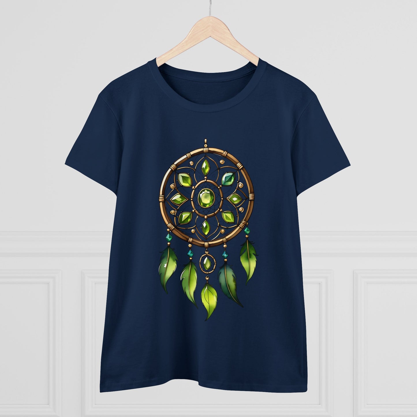 Peridot Dream Catcher - Leo - Astrology - Women's Midweight Cotton Tee