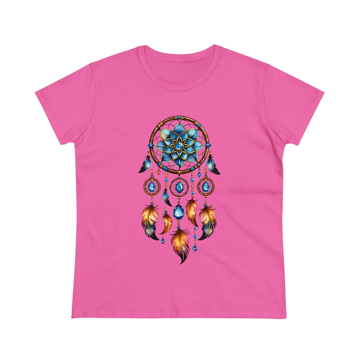 Topaz Dream Catcher - Scorpio - Astrology - Women's Midweight Cotton Tee