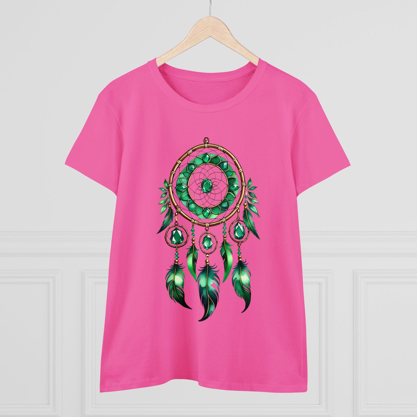 Emerald Dream Catcher - Taurus - Astrology - Women's Midweight Cotton Tee
