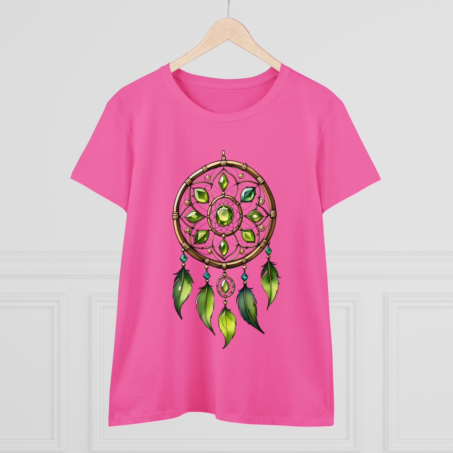 Peridot Dream Catcher - Leo - Astrology - Women's Midweight Cotton Tee