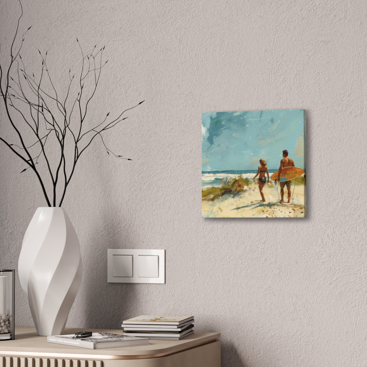 Beach and Surf - Canvas Stretched, 0.75"